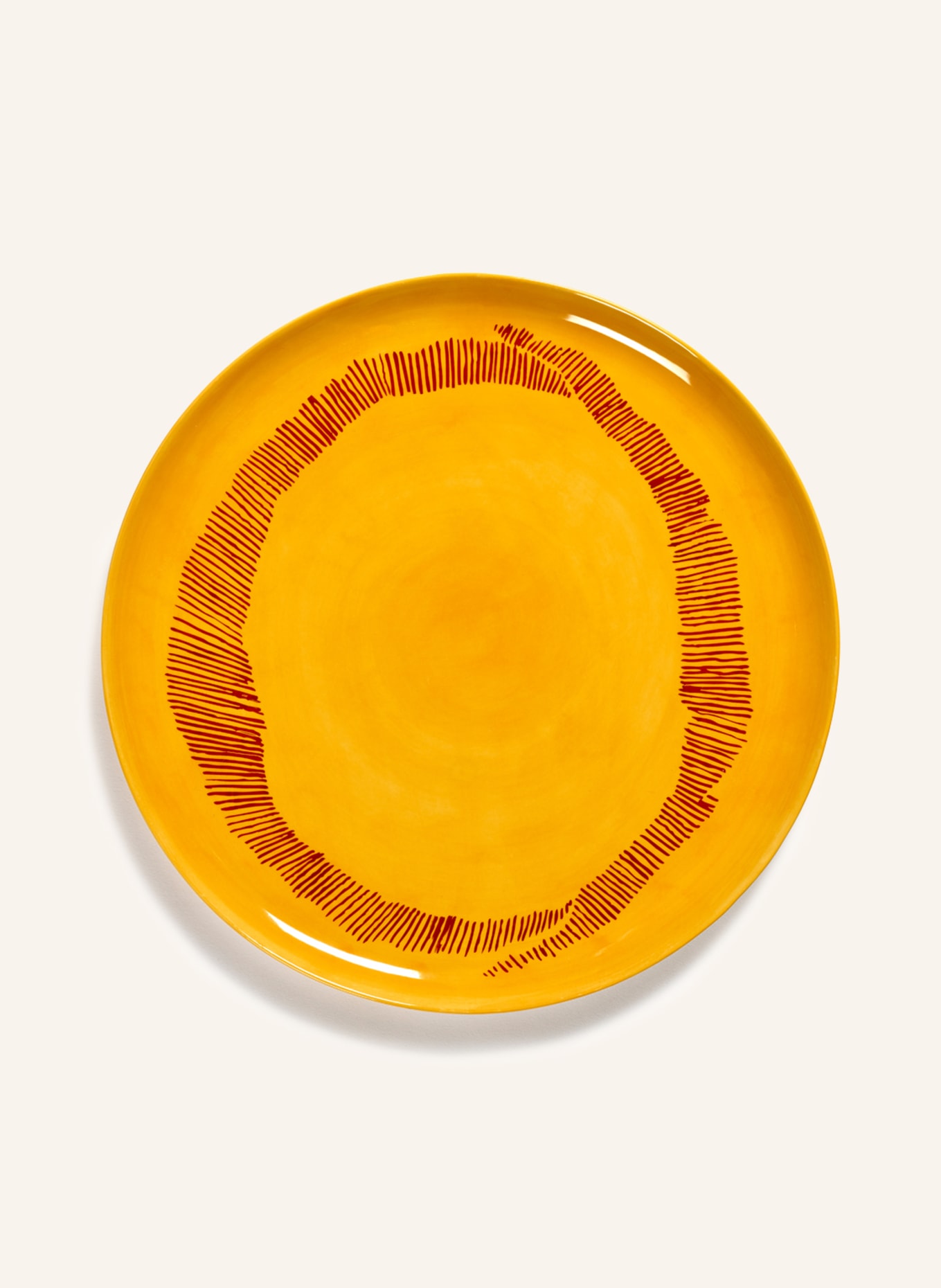 SERAX Menu plate FEAST, Color: YELLOW/ RED (Image 1)