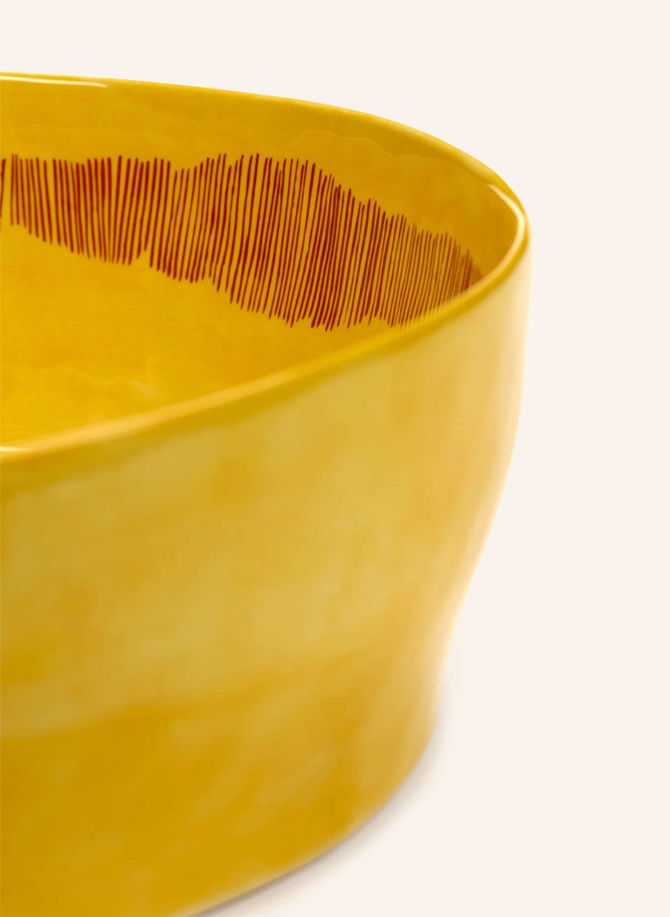 SERAX Bowl FEAST, Color: YELLOW/ RED (Image 3)