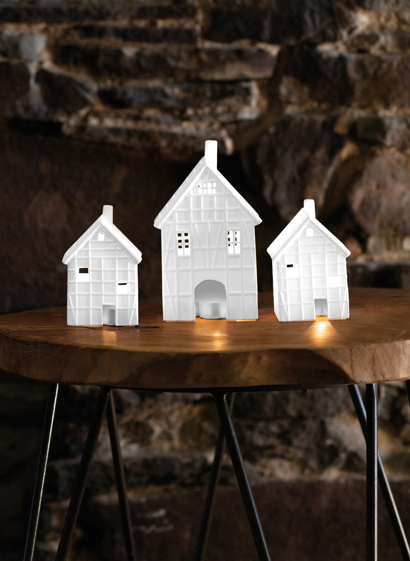 RÄDER Laterne GROß: WEISS