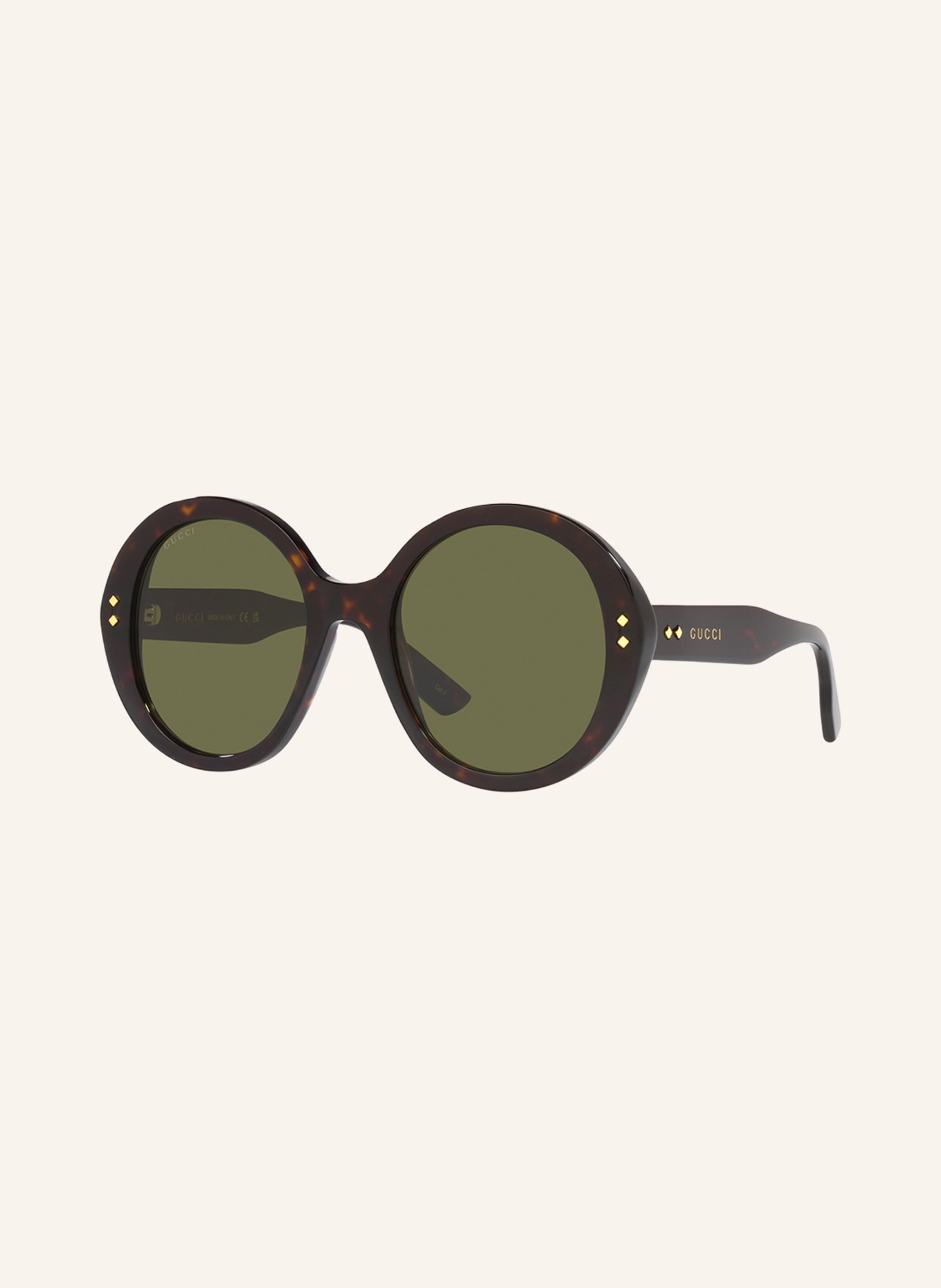 GUCCI Sonnenbrille 0GC001810: 1800D1 - HAVANA/ DUNKELGRAU