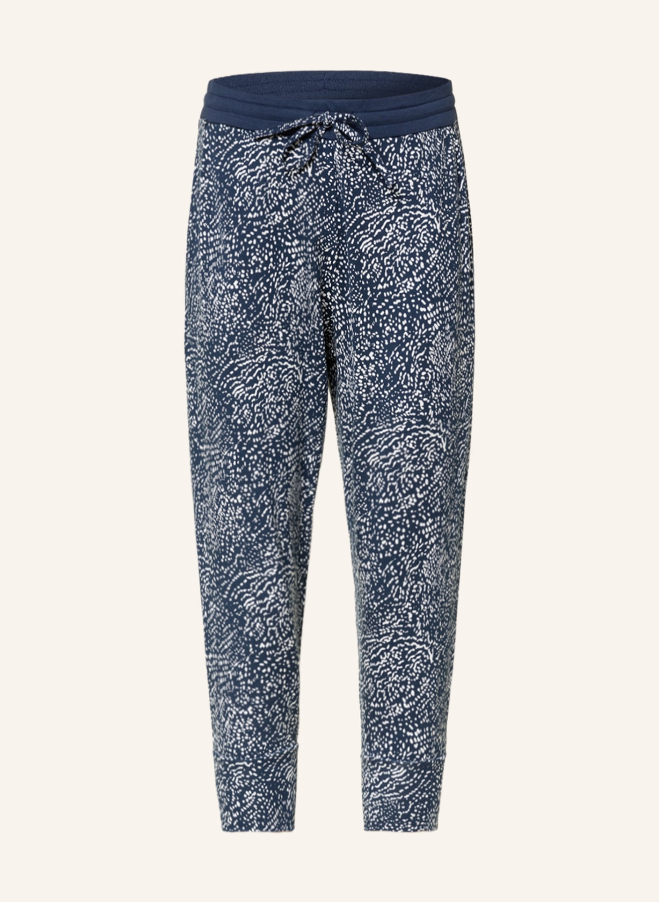 mey 3/4 pajama pants series KAYLA, Color: BLUE/ WHITE (Image 1)
