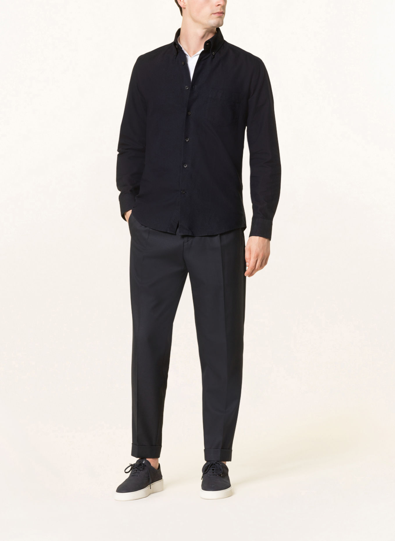 REISS Shirt GREENWICH slim fit: DARK BLUE