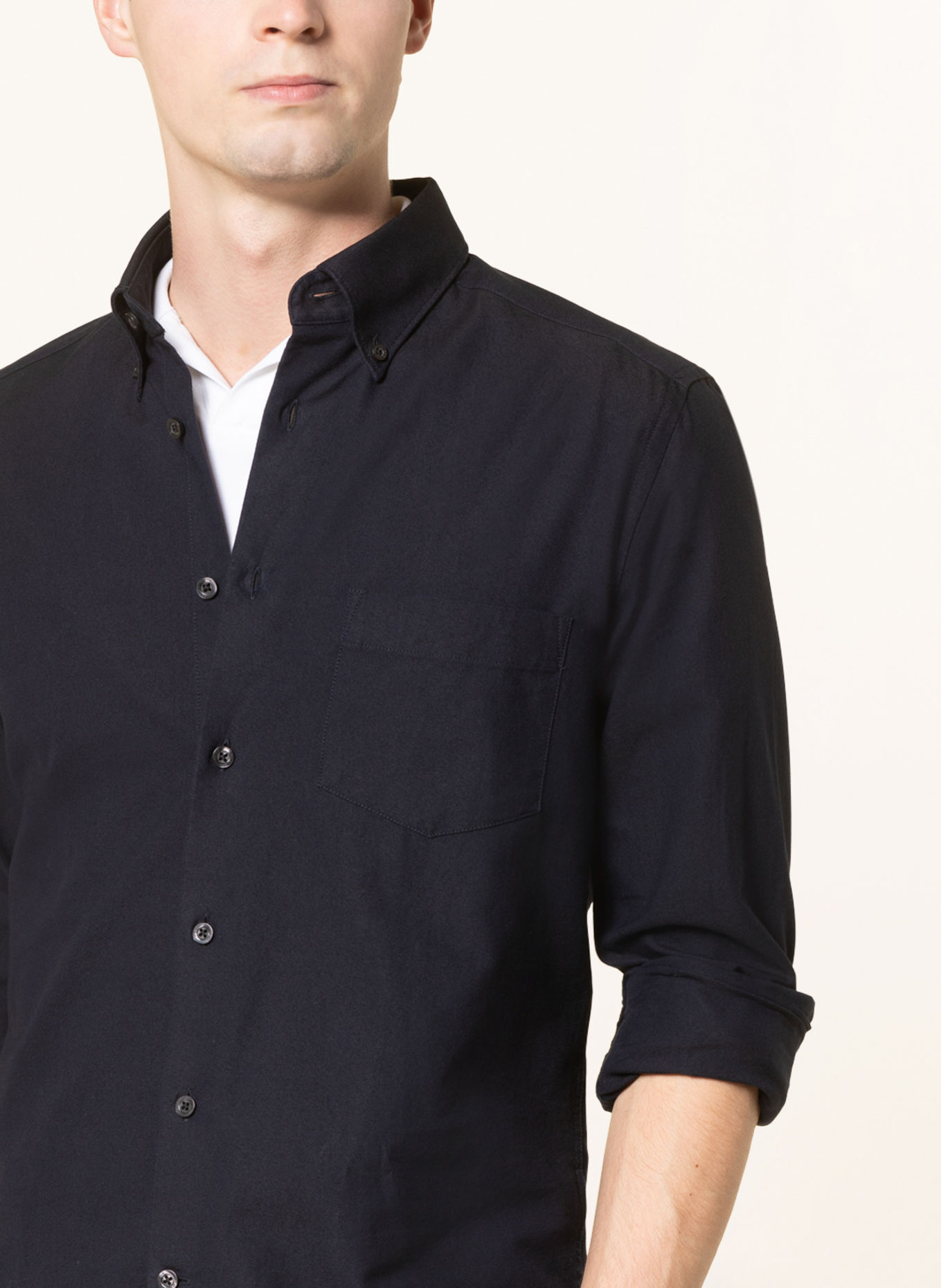 REISS Shirt GREENWICH slim fit: DARK BLUE