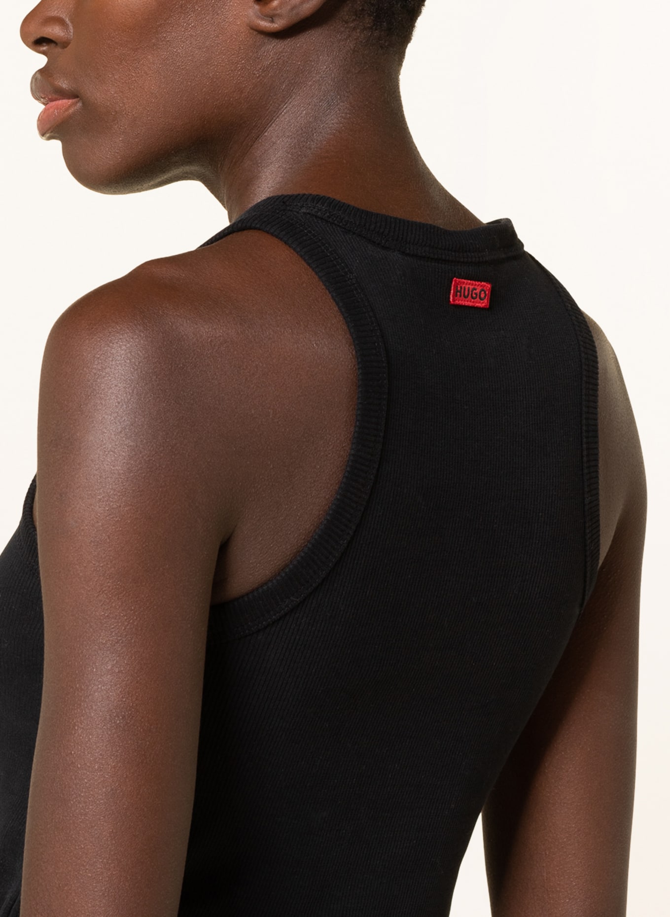 HUGO Tank top CLASSIC, Color: BLACK (Image 4)