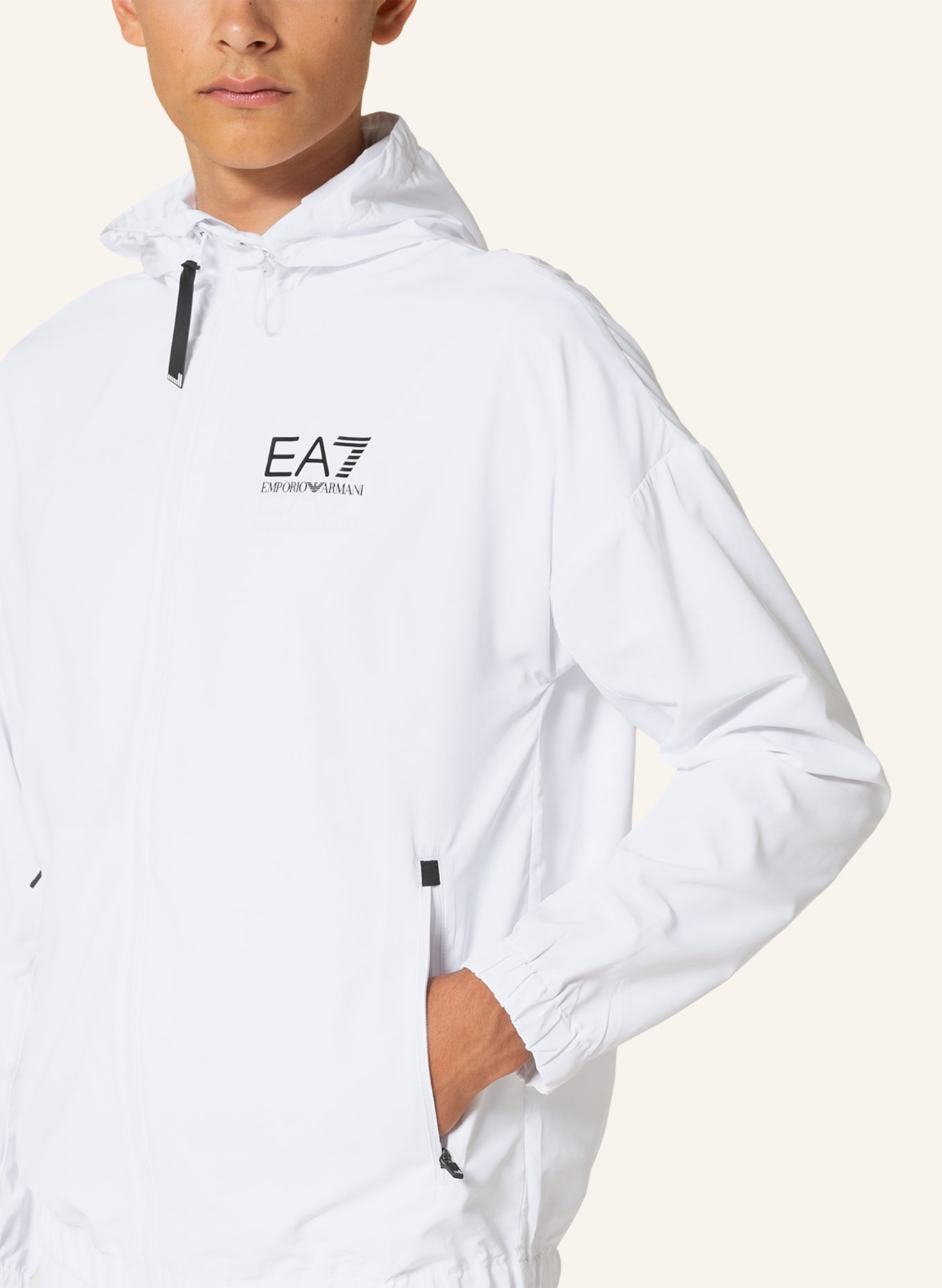 EA7 EMPORIO ARMANI Trainingsanzug, Farbe: WEISS (Bild 5)