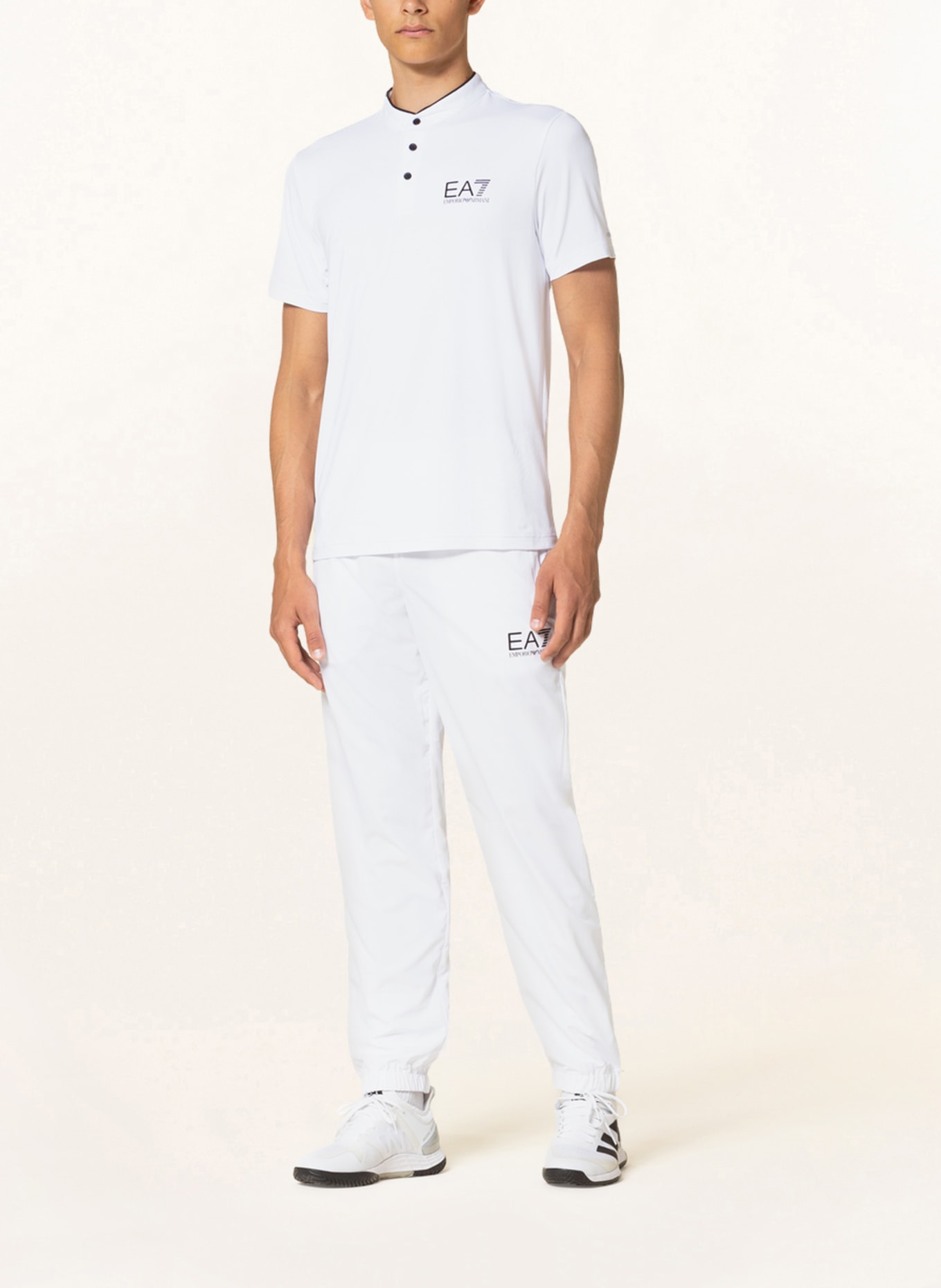 EA7 EMPORIO ARMANI Performance polo shirt PJEMZ, Color: WHITE (Image 2)
