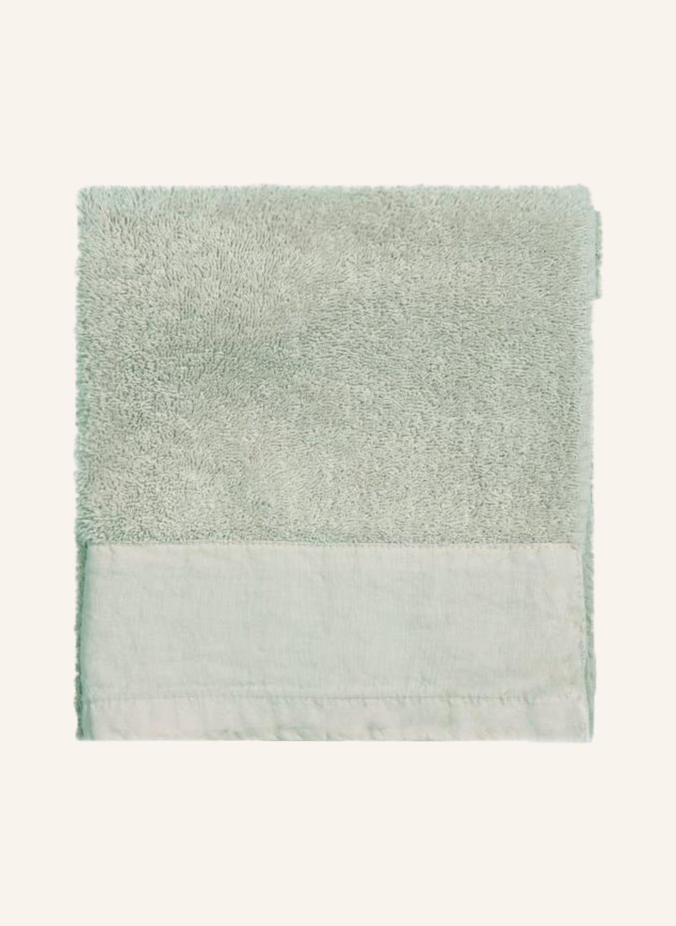 Marc O'Polo Guest towel LINAN, Color: LIGHT GREEN (Image 1)