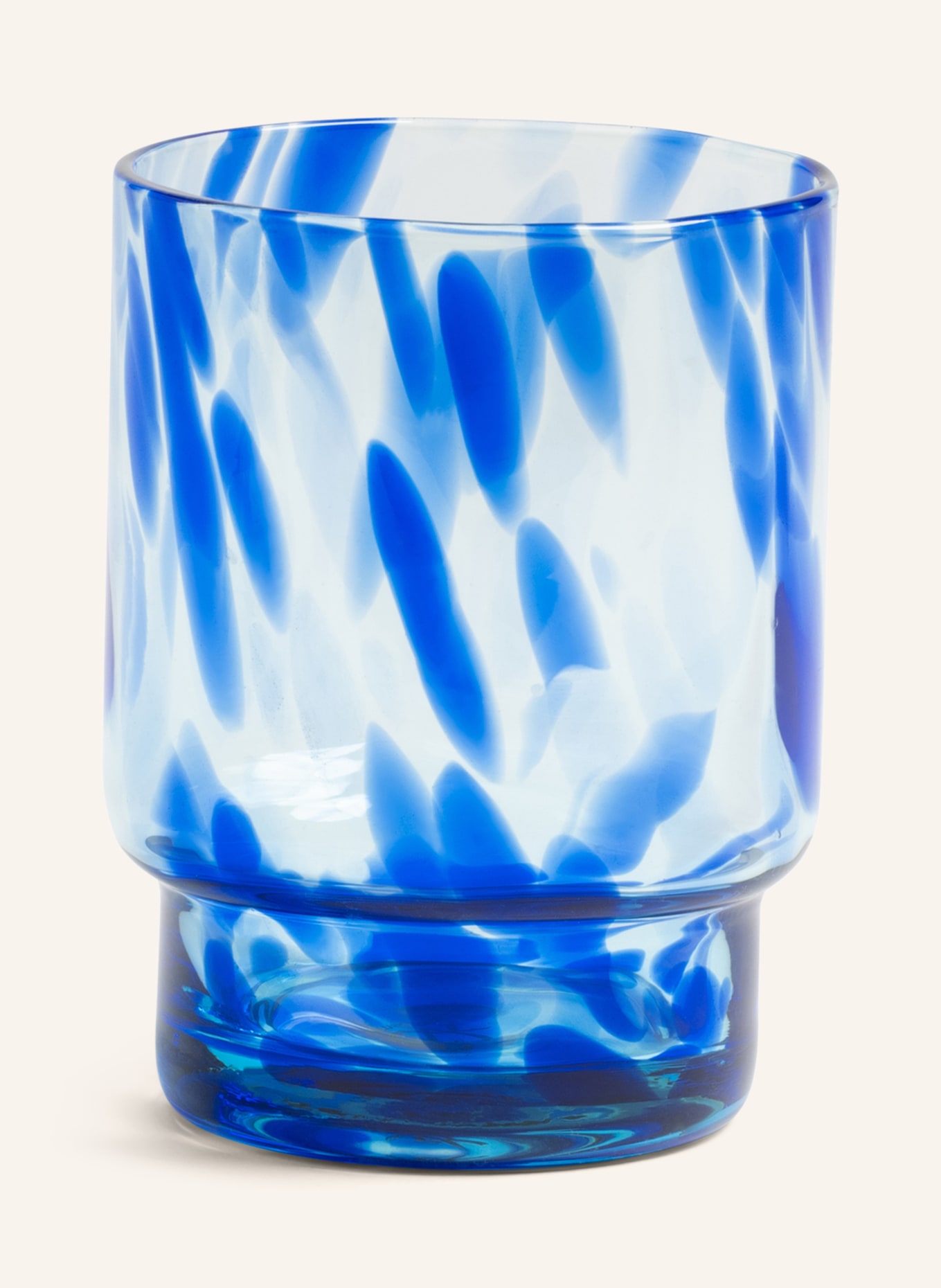 &k amsterdam 4er-Set Trinkgläser TORTOISE: BLAU