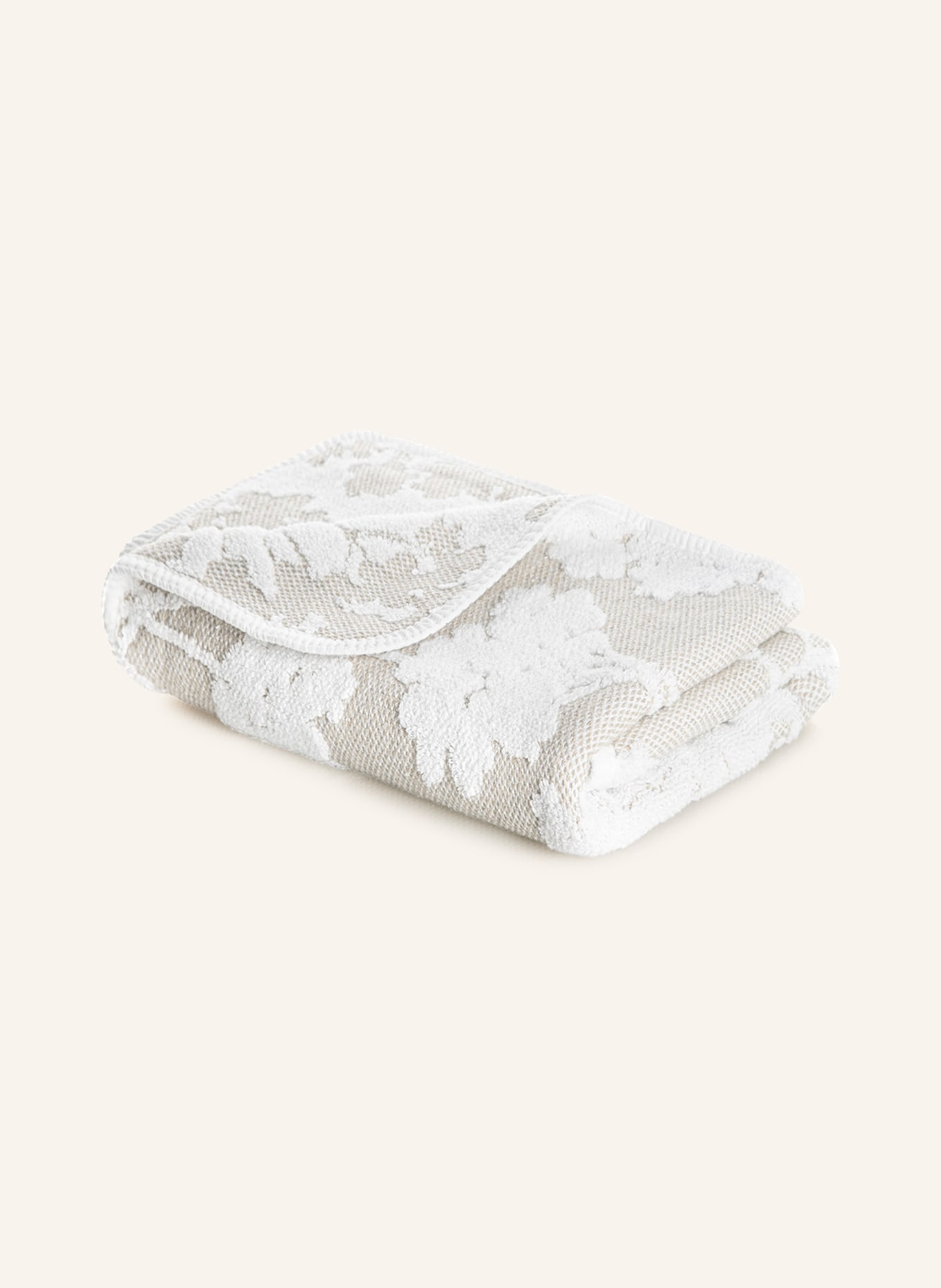Graccioza Bath towel EDEN, Color: WHITE/ OLIVE/ GRAY (Image 1)