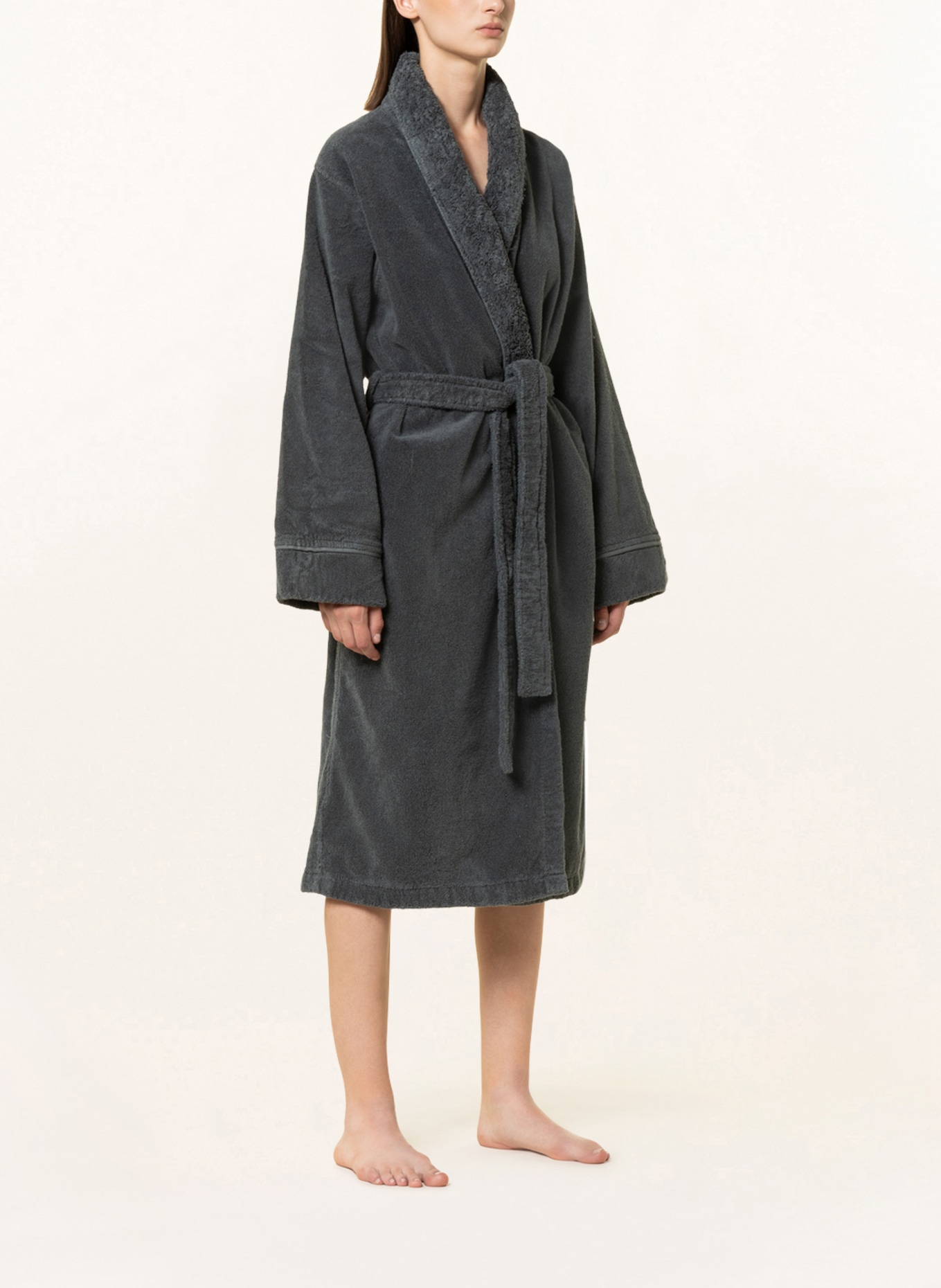 Graccioza Unisex bathrobe, Color: GRAY (Image 2)