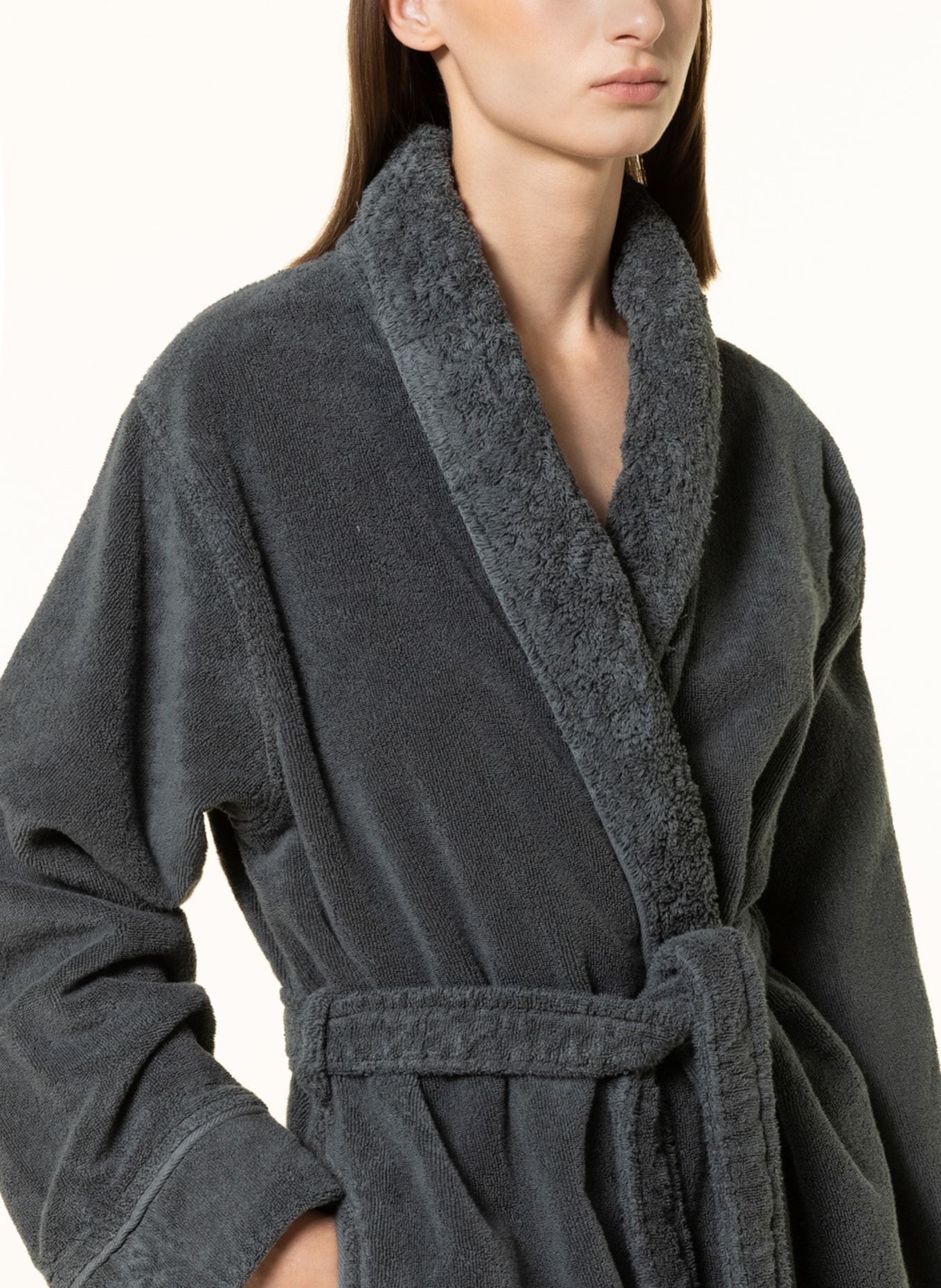 Graccioza Unisex bathrobe, Color: GRAY (Image 4)