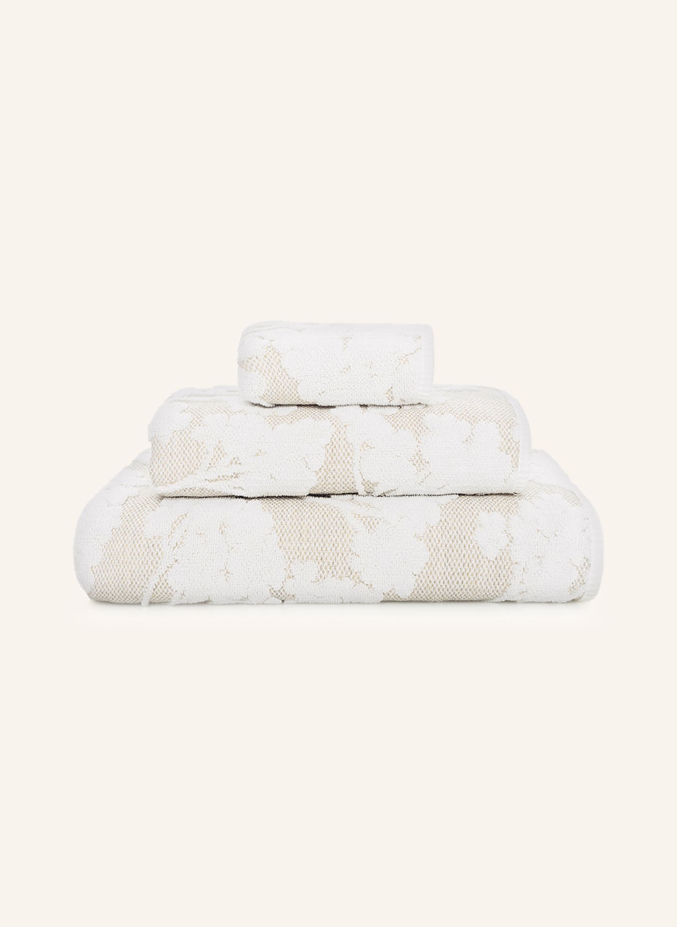 Graccioza Towel EDEN , Color: WHITE/ OLIVE/ GRAY (Image 5)