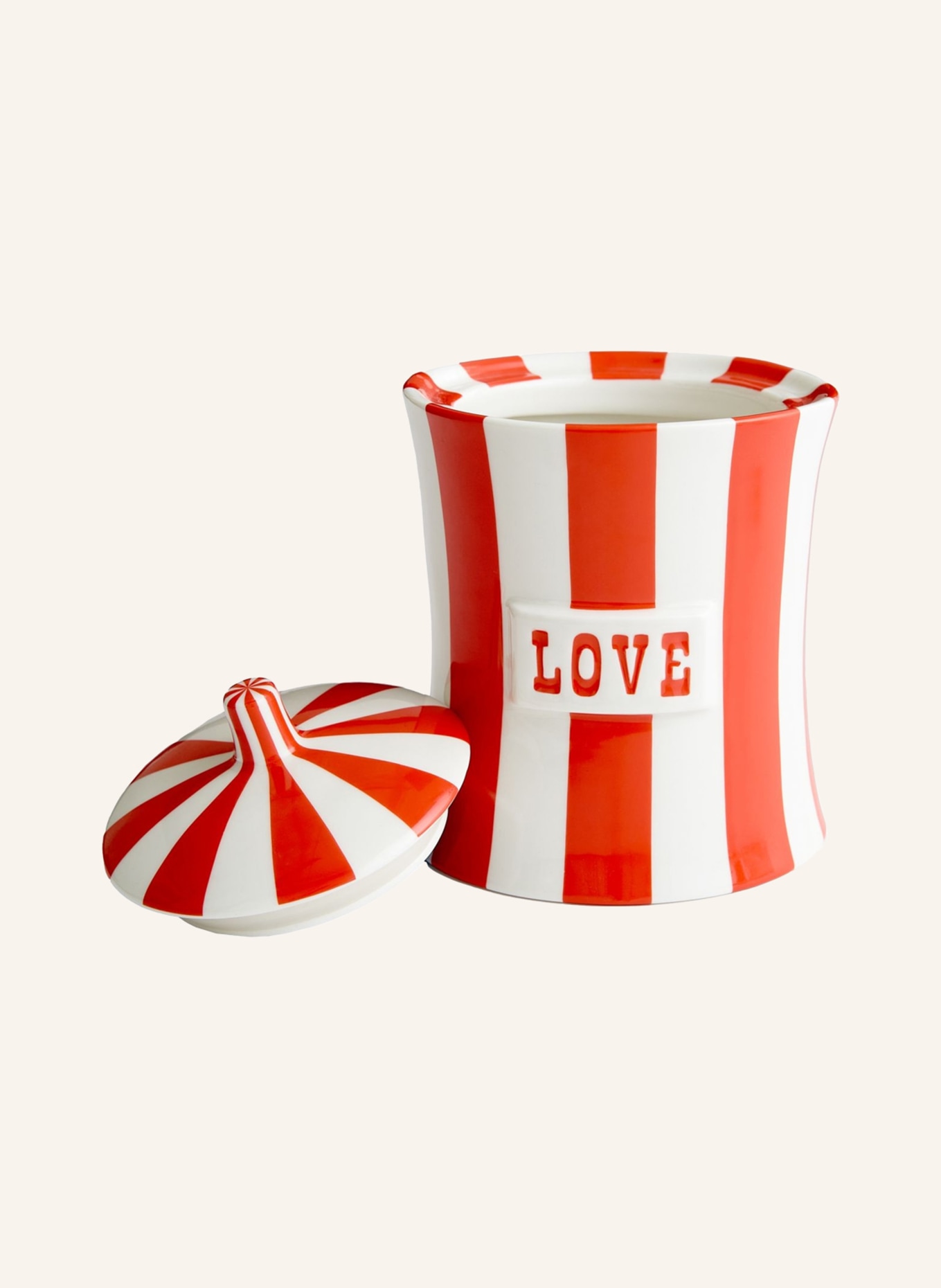 JONATHAN ADLER Storage container VICE LOVE, Color: WHITE/ RED (Image 2)