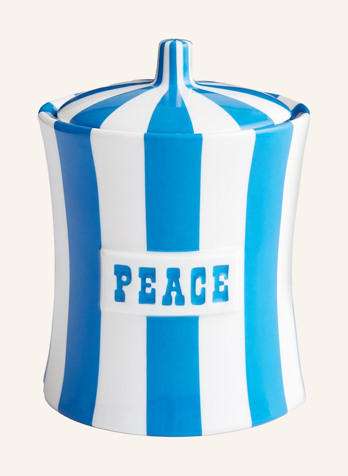 JONATHAN ADLER Storage container VICE PEACE, Color: LIGHT BLUE/ CREAM (Image 1)