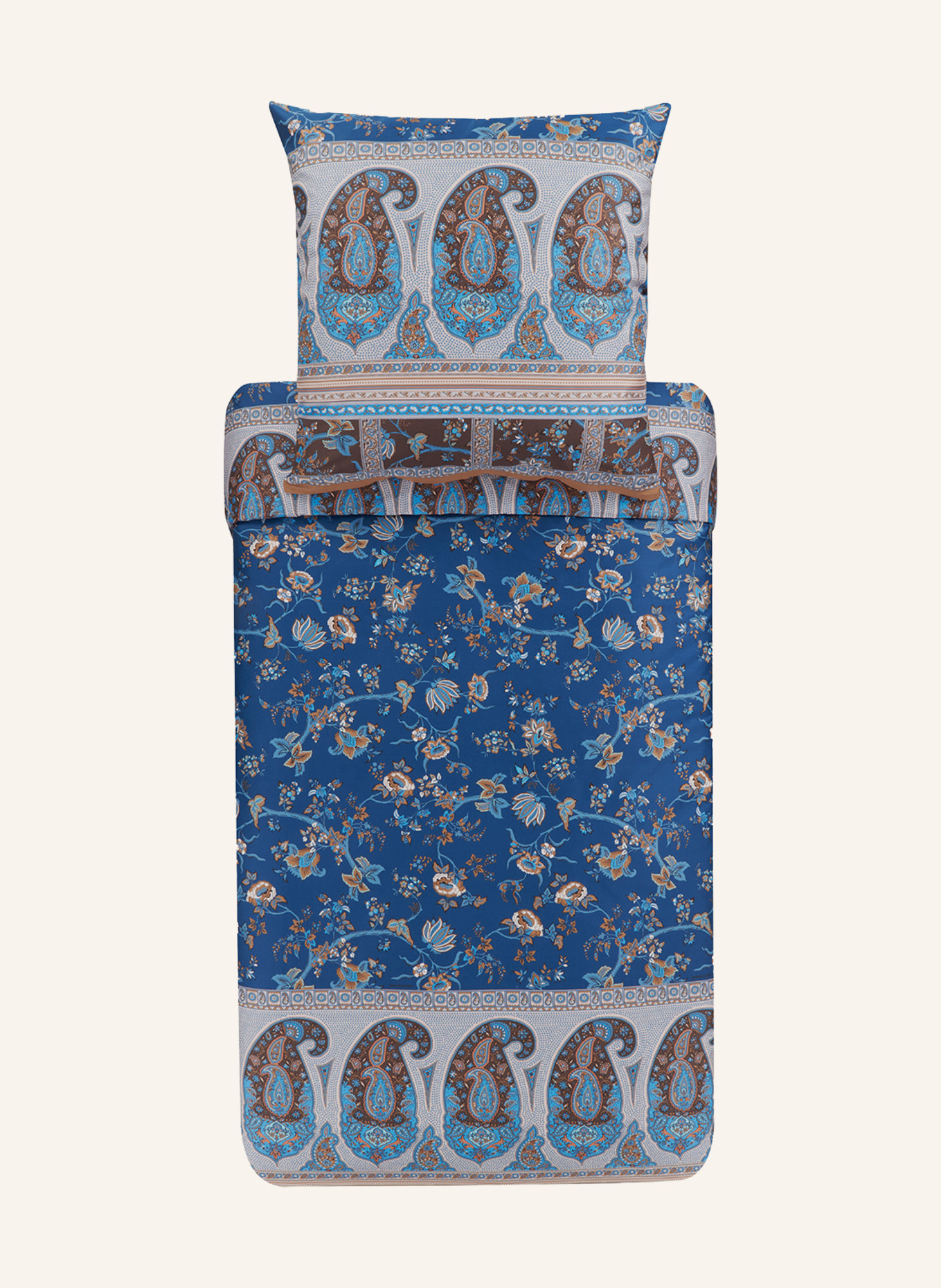 bassetti Bettwäsche GENOVA V.V1: NEONBLAU / ROSA / BRAUN