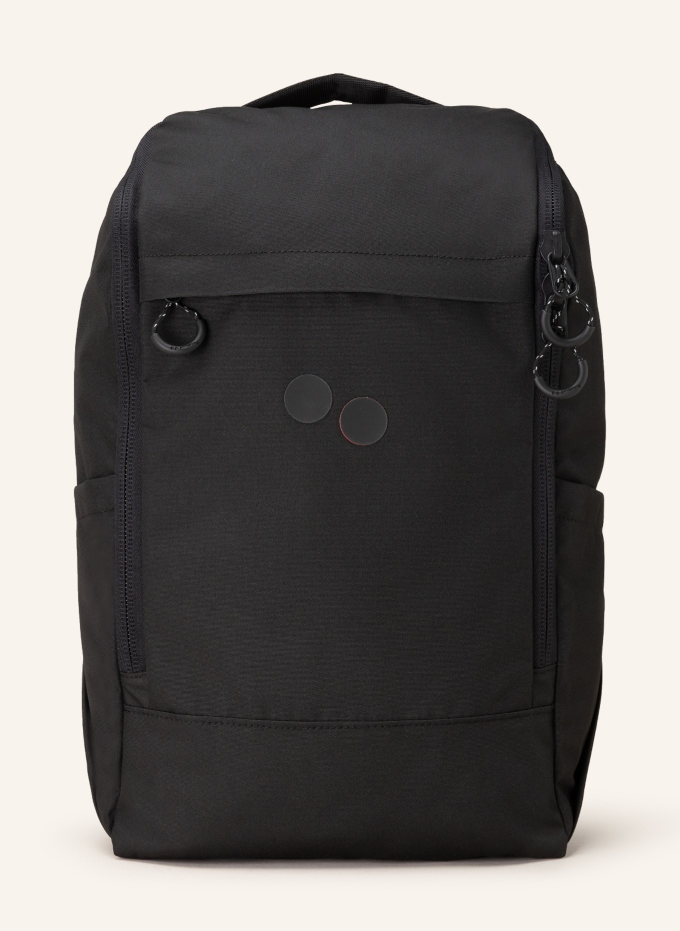 pinqponq Backpack PURIK with laptop compartment 21 l, Color: BLACK (Image 1)