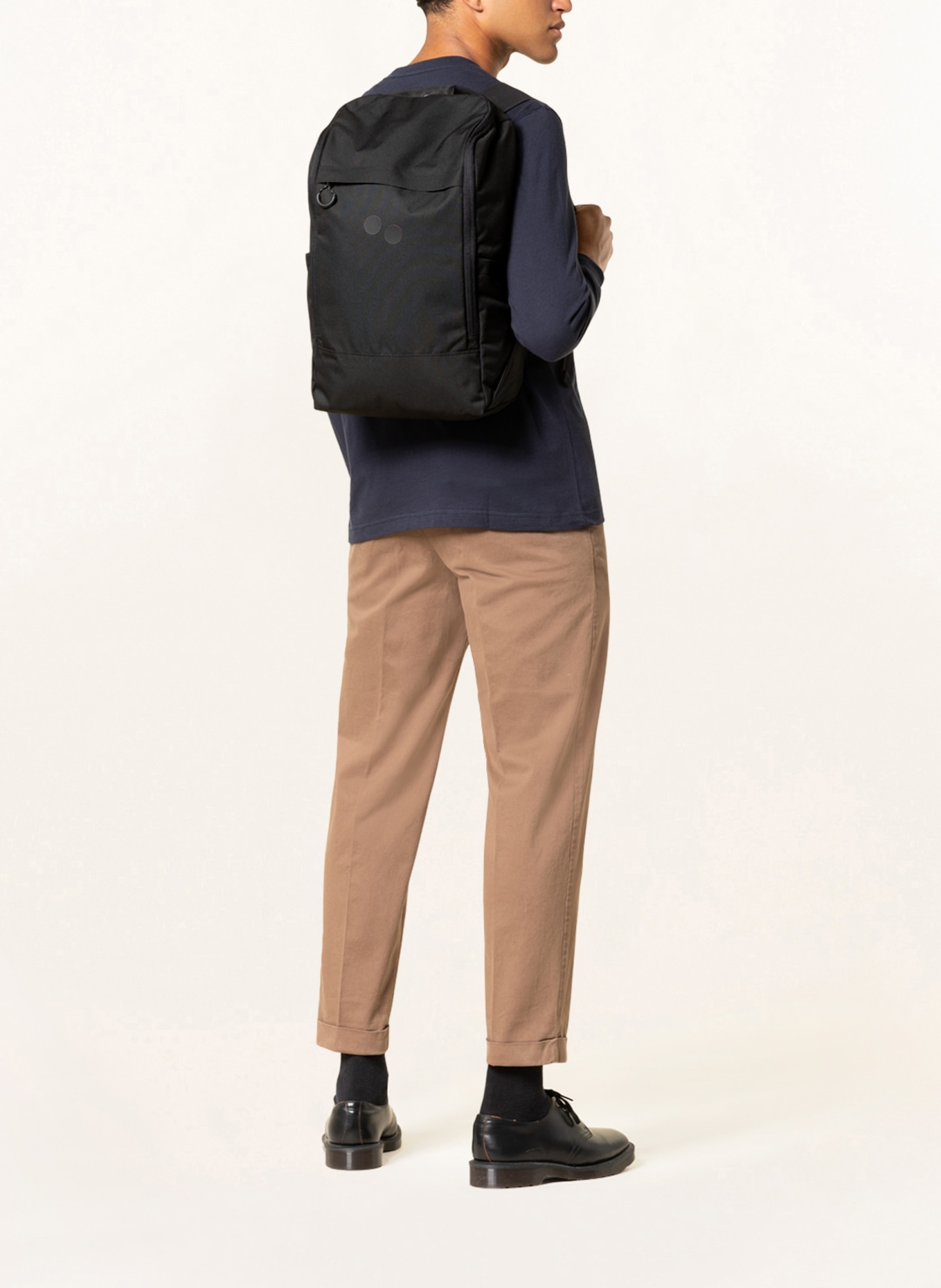 pinqponq Backpack PURIK with laptop compartment 21 l, Color: BLACK (Image 4)
