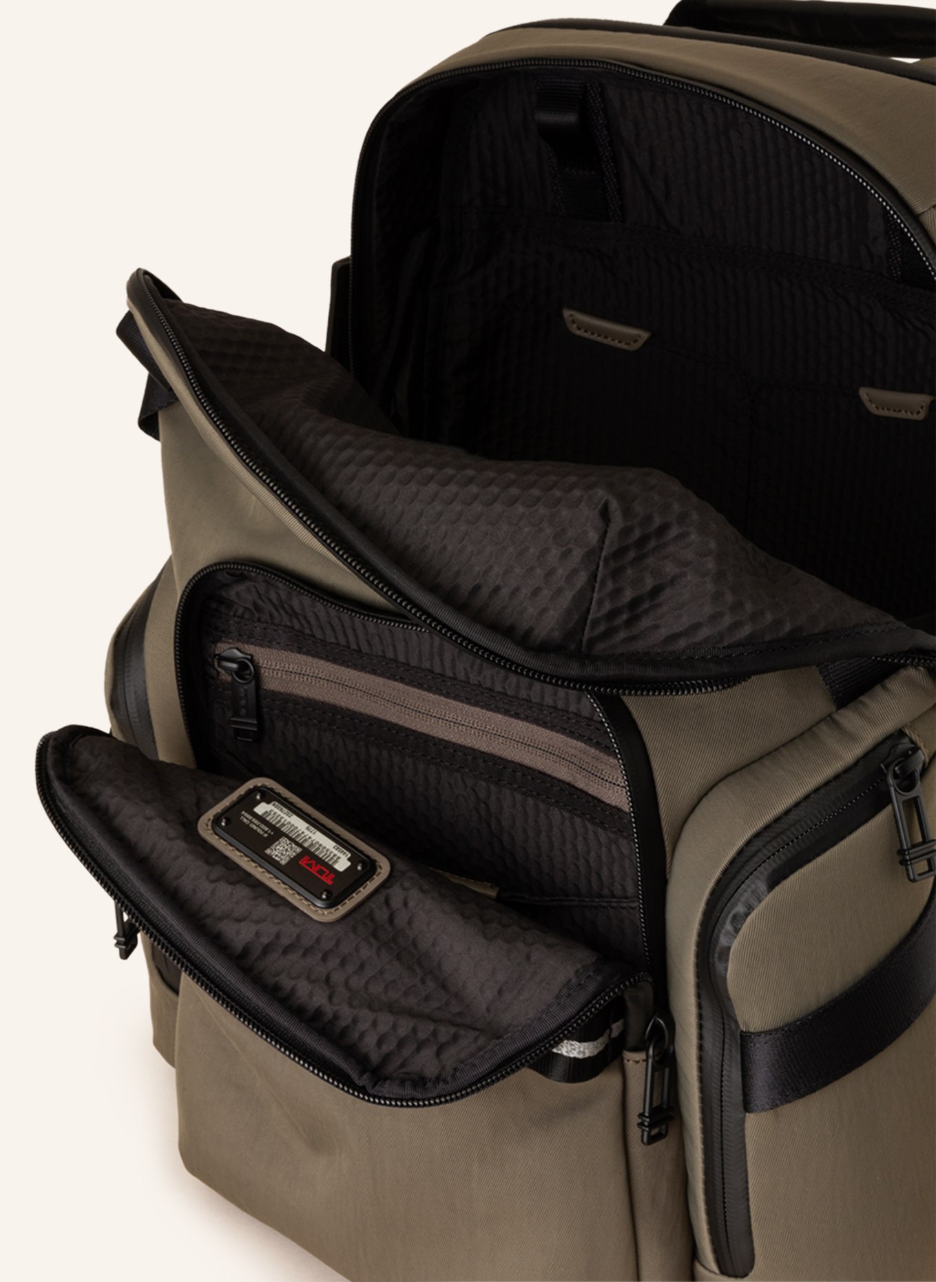 TUMI ALPHA BRAVO backpack NAVIGATION with laptop compartment, Color: KHAKI (Image 3)