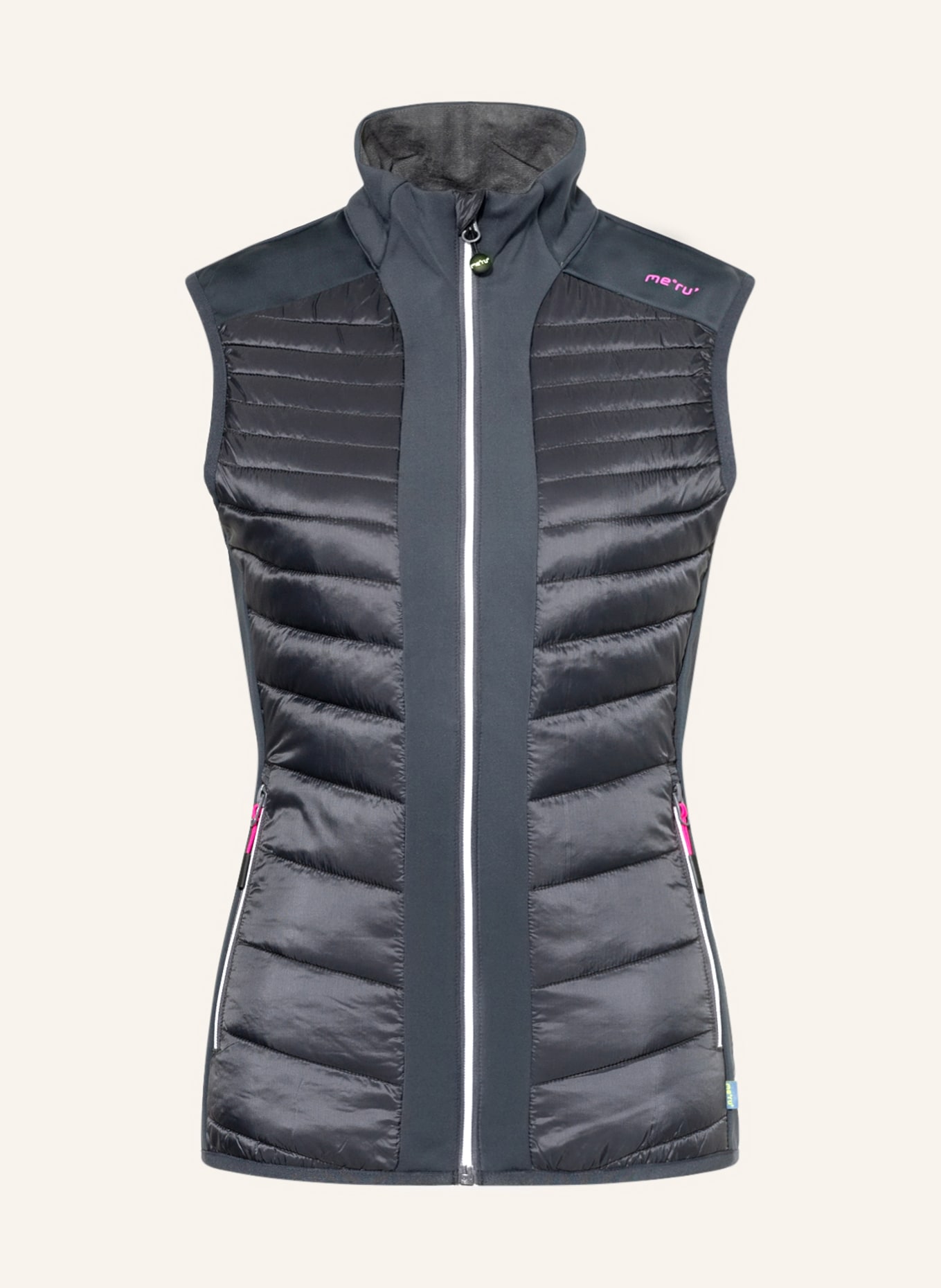 me°ru' Hybrid quilted vest SOLIHULL, Color: DARK BLUE (Image 1)