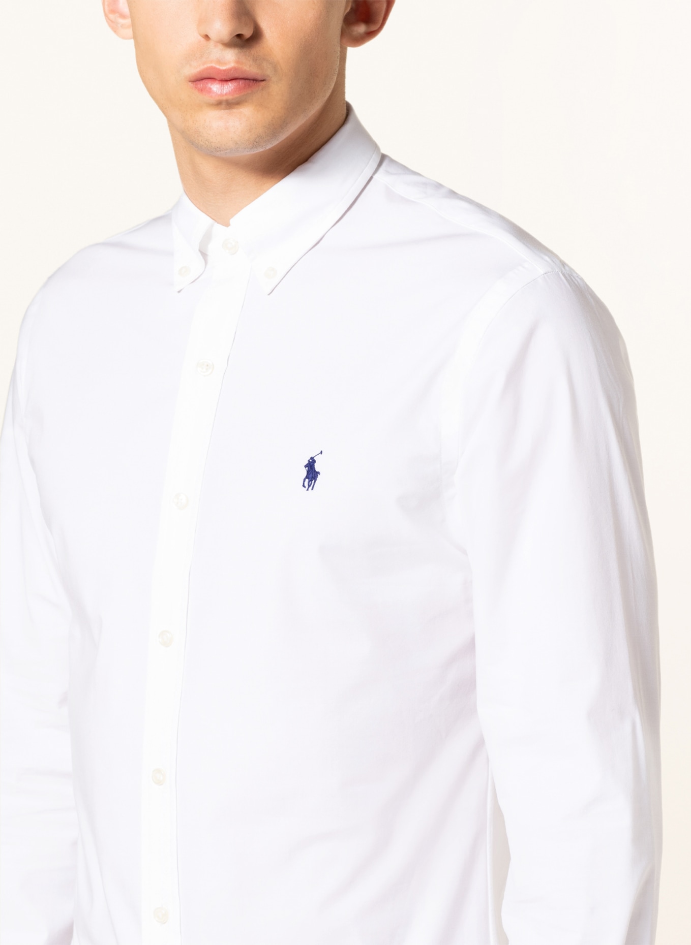 POLO RALPH LAUREN Shirt slim fit , Color: WHITE (Image 4)