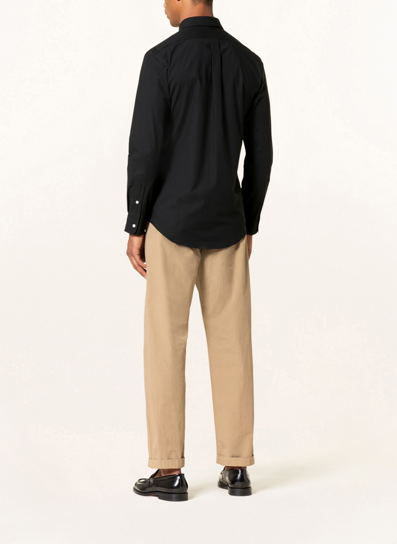 POLO RALPH LAUREN Košile Slim Fit: ČERNÁ