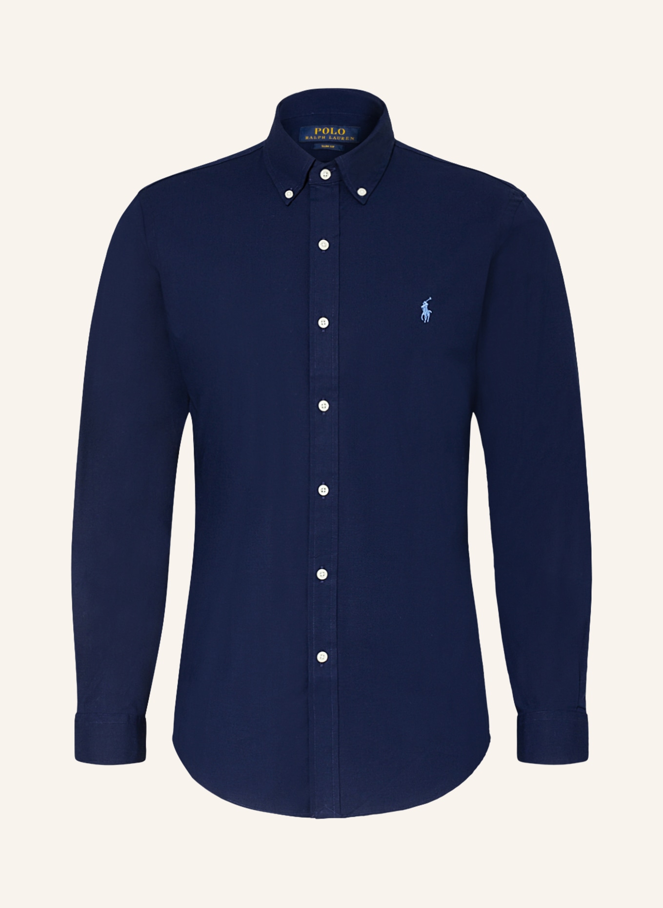 POLO RALPH LAUREN Košile Slim Fit: TMAVĚ MODRÁ