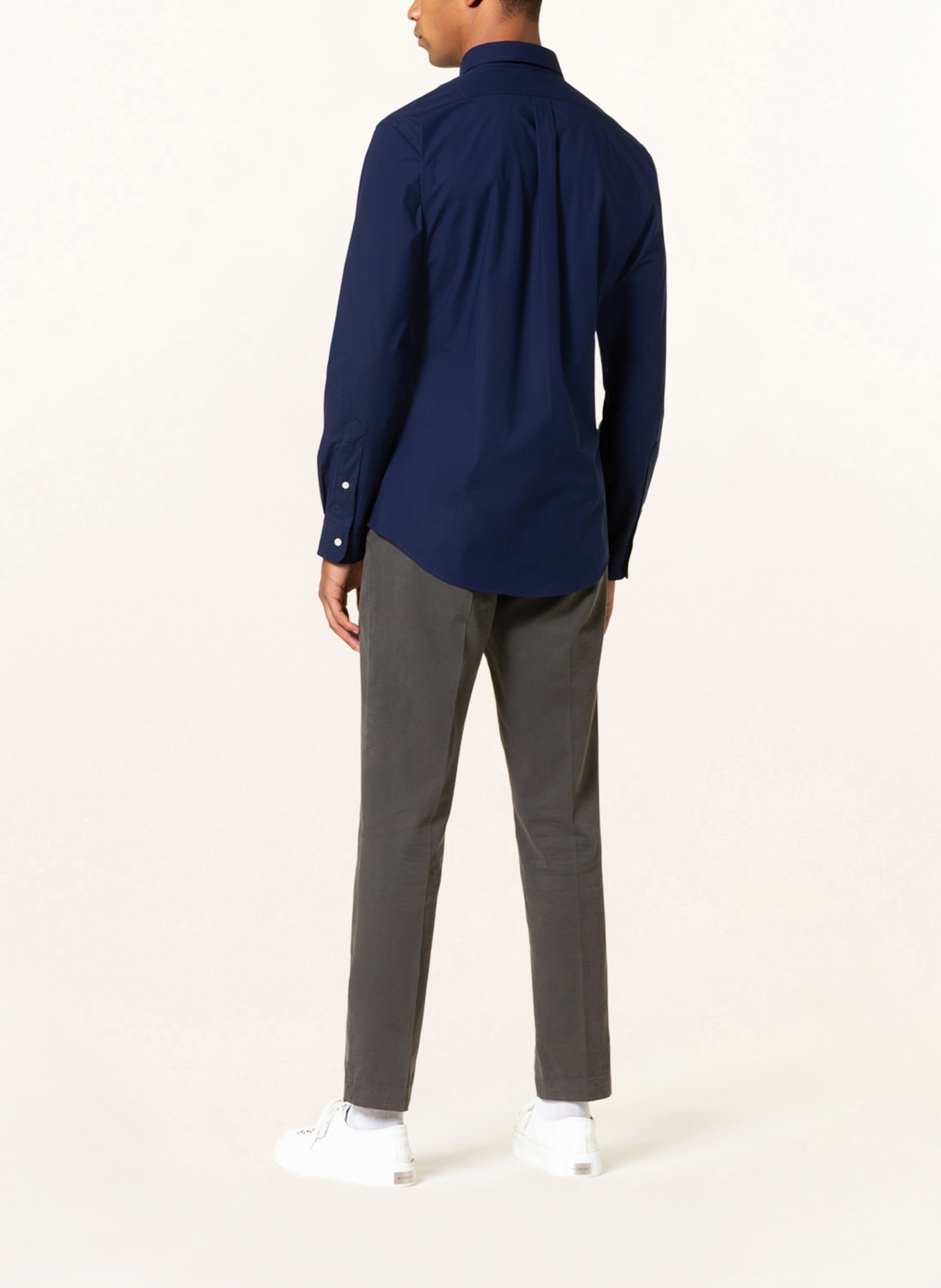 POLO RALPH LAUREN Košile Slim Fit: TMAVĚ MODRÁ