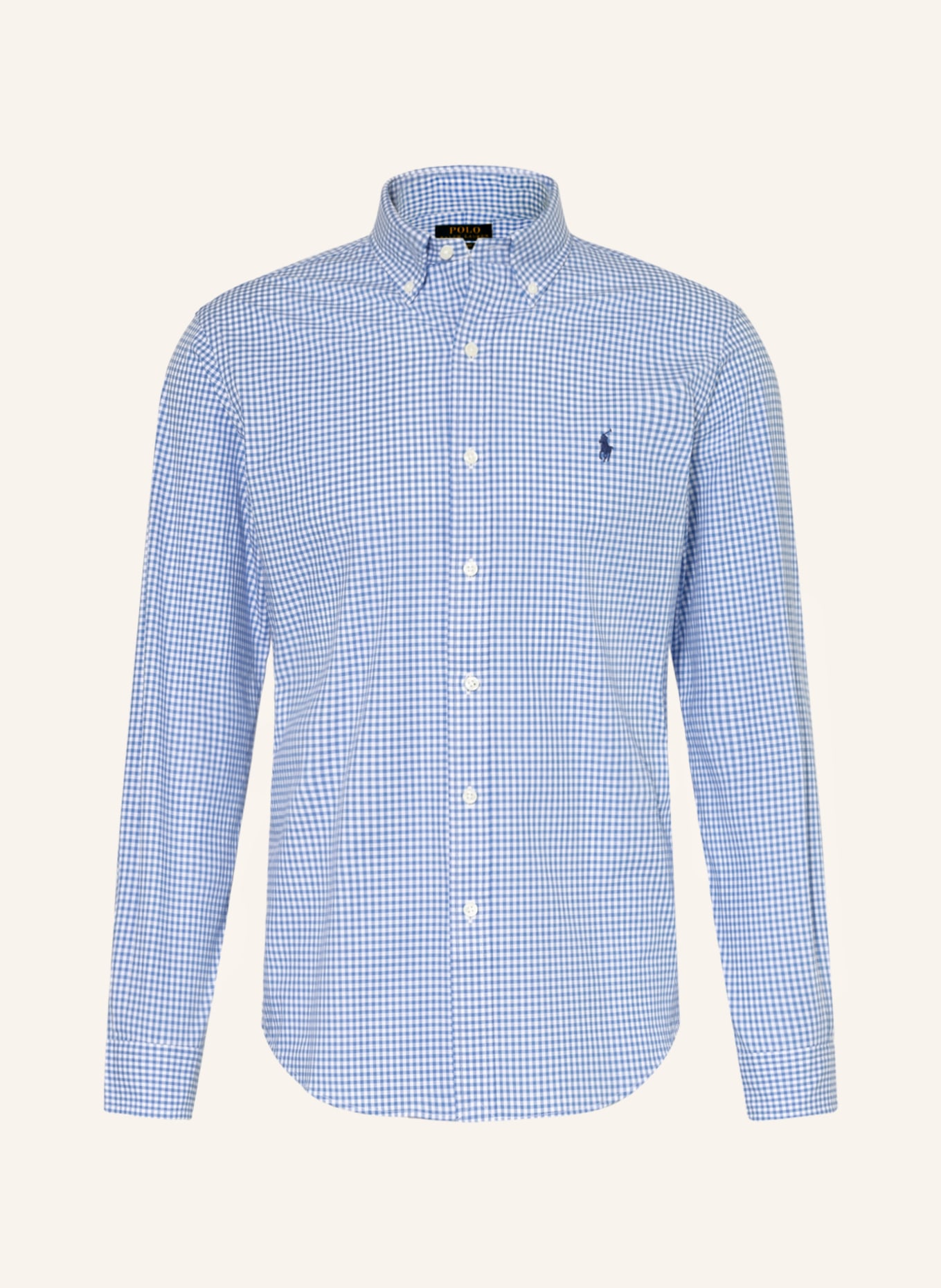 POLO RALPH LAUREN Košile Slim Fit: MODRÁ / BÍLÁ