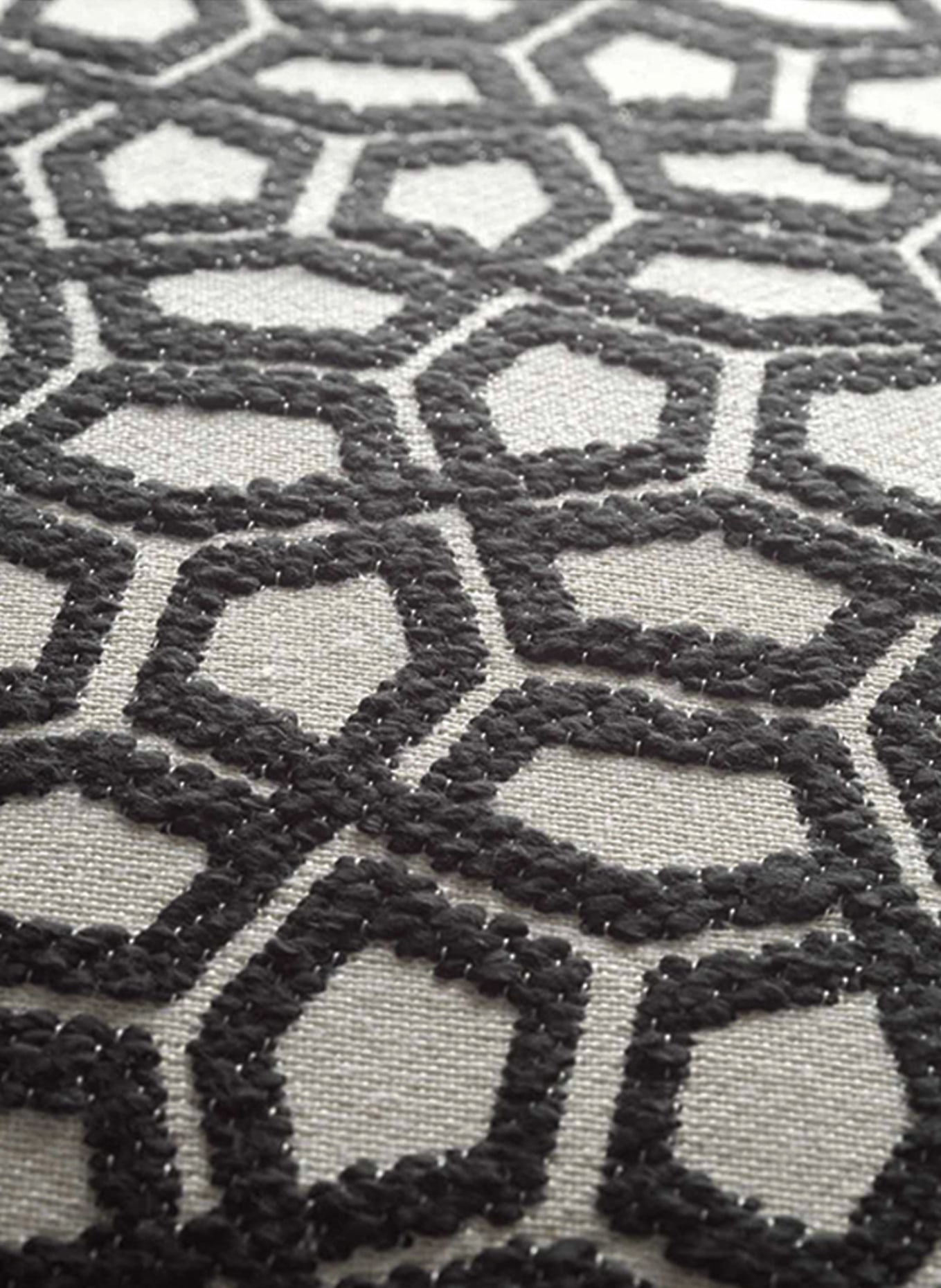 ROHLEDER Dekokissen ORIGAMI: CREME / SCHWARZ