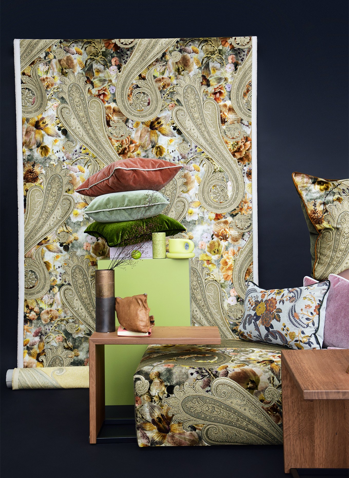 ROHLEDER Decorative cushion BOUDOIR , Color: GRAY/ BROWN/ WHITE (Image 4)