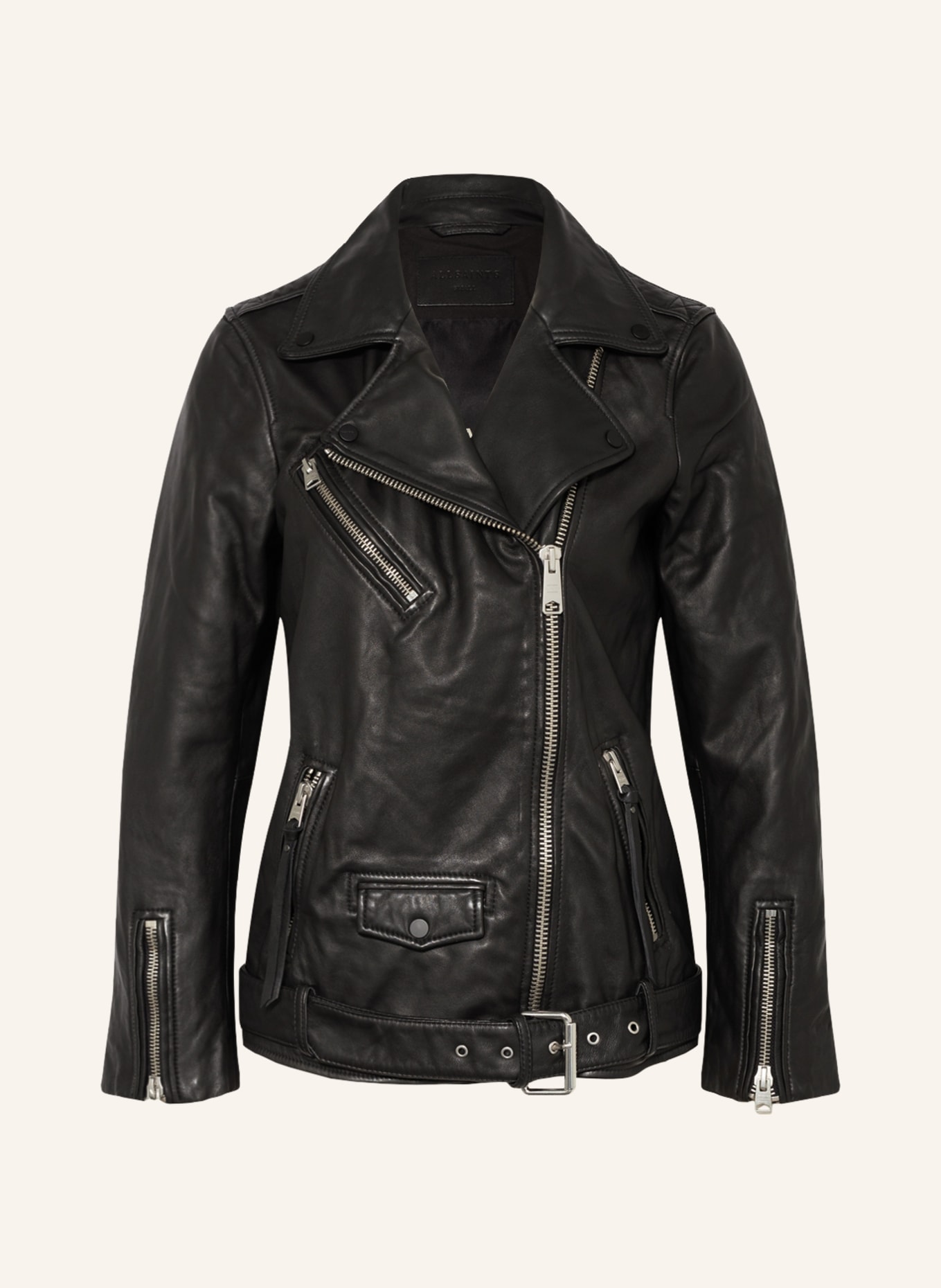 ALLSAINTS Leather jacket BILLIE , Color: BLACK (Image 1)