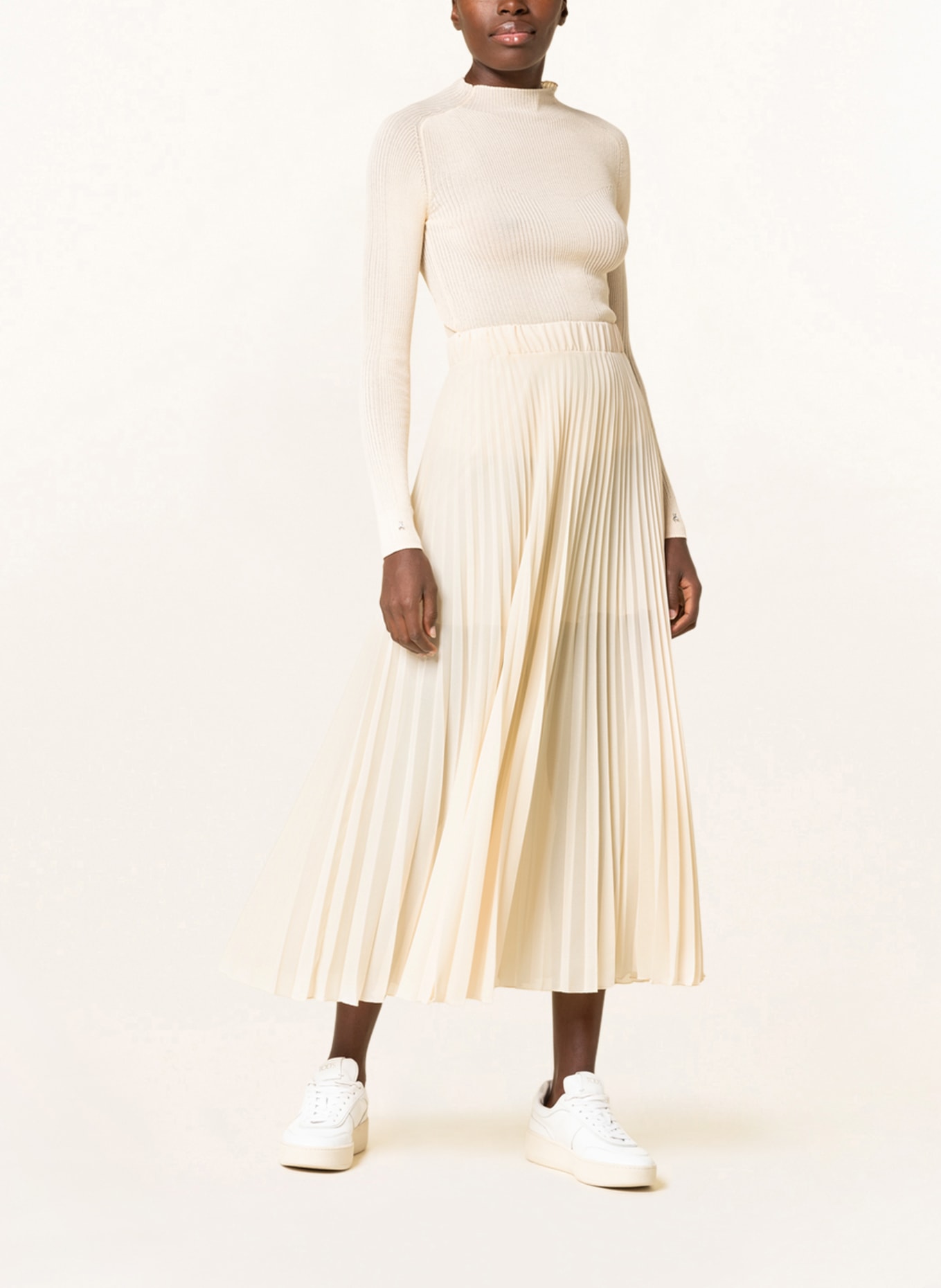 PATRIZIA PEPE Pleated skirt, Color: BEIGE (Image 2)