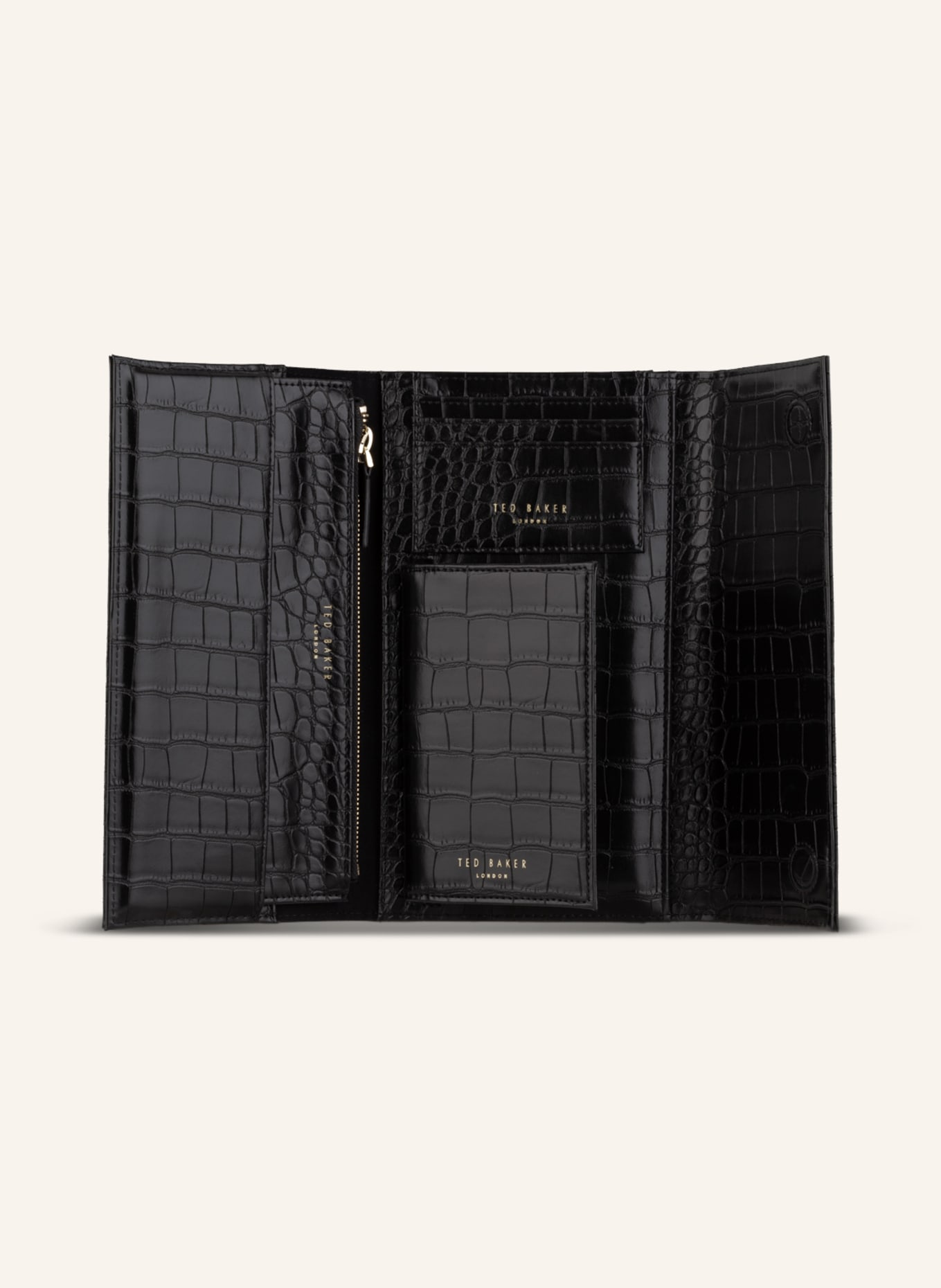 TED BAKER Passport case TRAVELZ, Color: BLACK (Image 3)