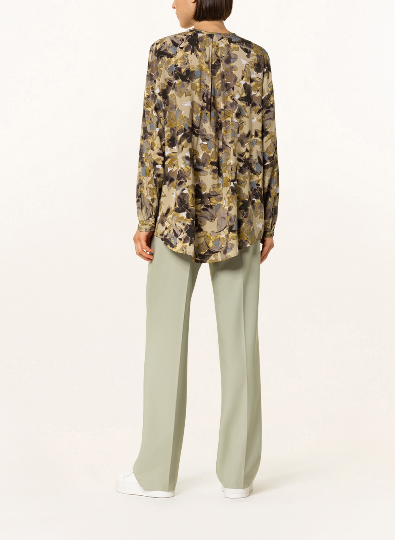 CARTOON Shirt blouse, Color: BEIGE/ DARK BROWN/ DARK YELLOW (Image 3)