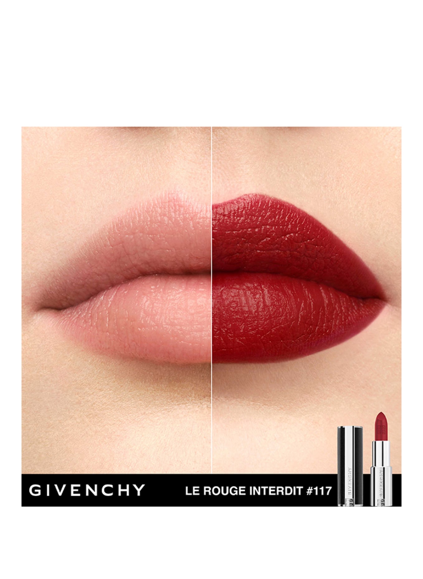 GIVENCHY BEAUTY LE ROUGE INTERDIT INTENSE SILK: N117 ROUGE ERABLE