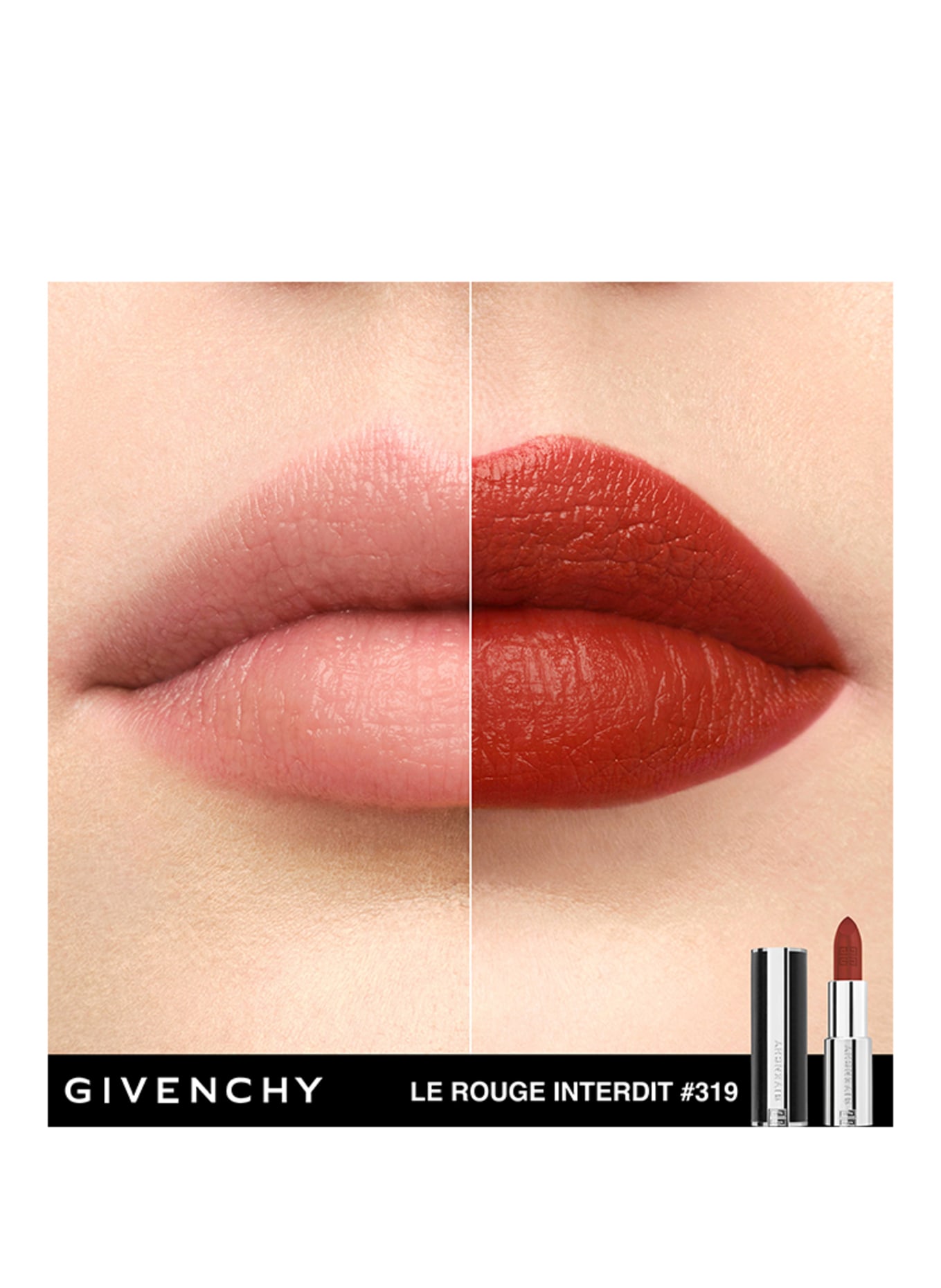 GIVENCHY BEAUTY LE ROUGE INTERDIT INTENSE SILK: N319 ROUGE SANTAL​