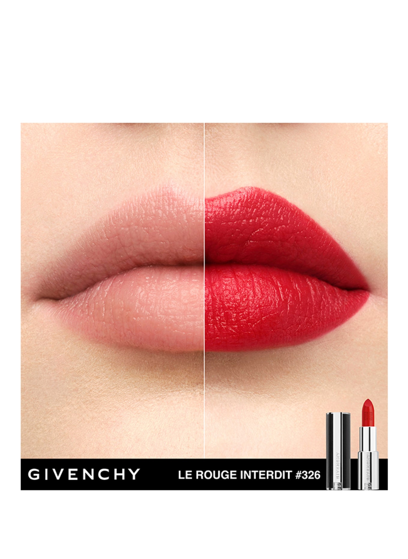 GIVENCHY BEAUTY LE ROUGE INTERDIT INTENSE SILK: N326 ROUGE AUDACIEUX