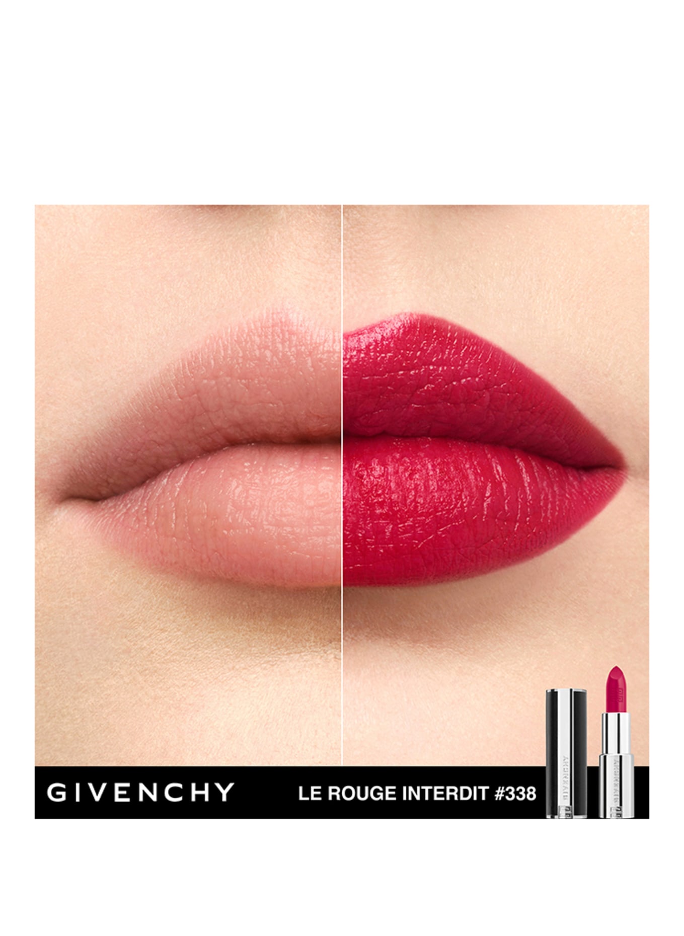 GIVENCHY BEAUTY LE ROUGE INTERDIT INTENSE SILK: N338 ROUGE​ VIGNE