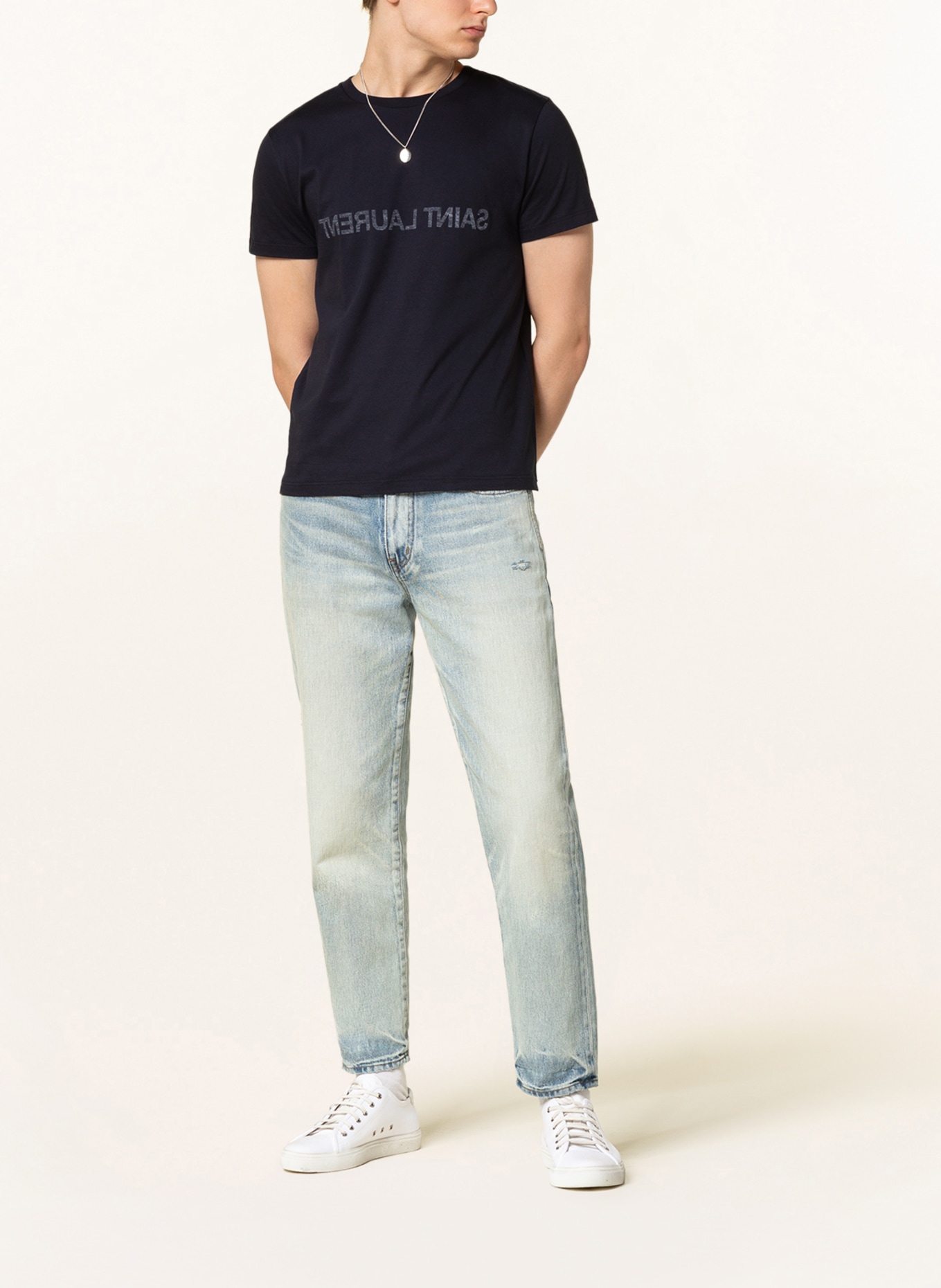 SAINT LAURENT T-Shirt, Farbe: DUNKELBLAU (Bild 2)