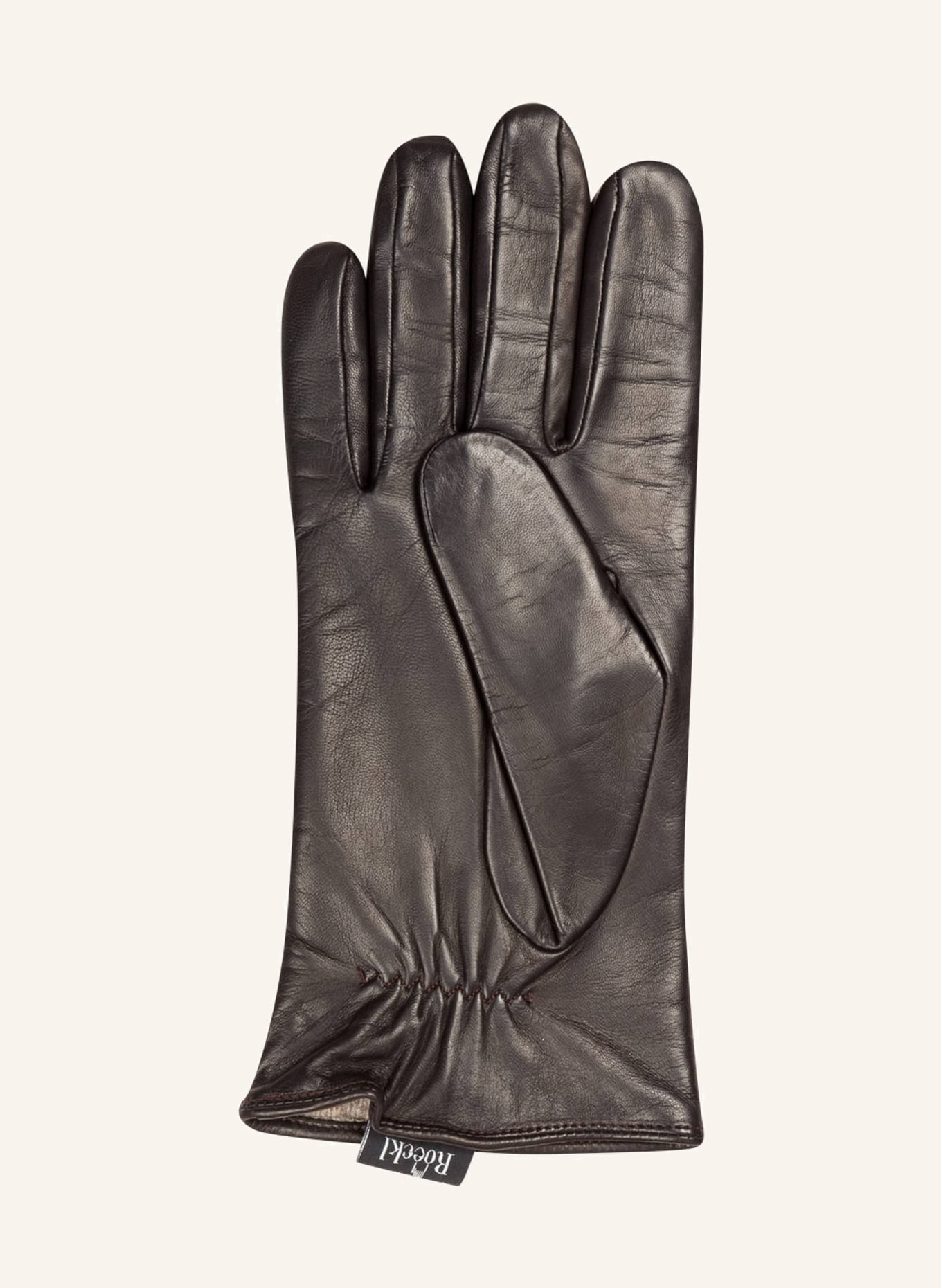 ROECKL Leather gloves KLASSIKER, Color: DARK BROWN (Image 2)