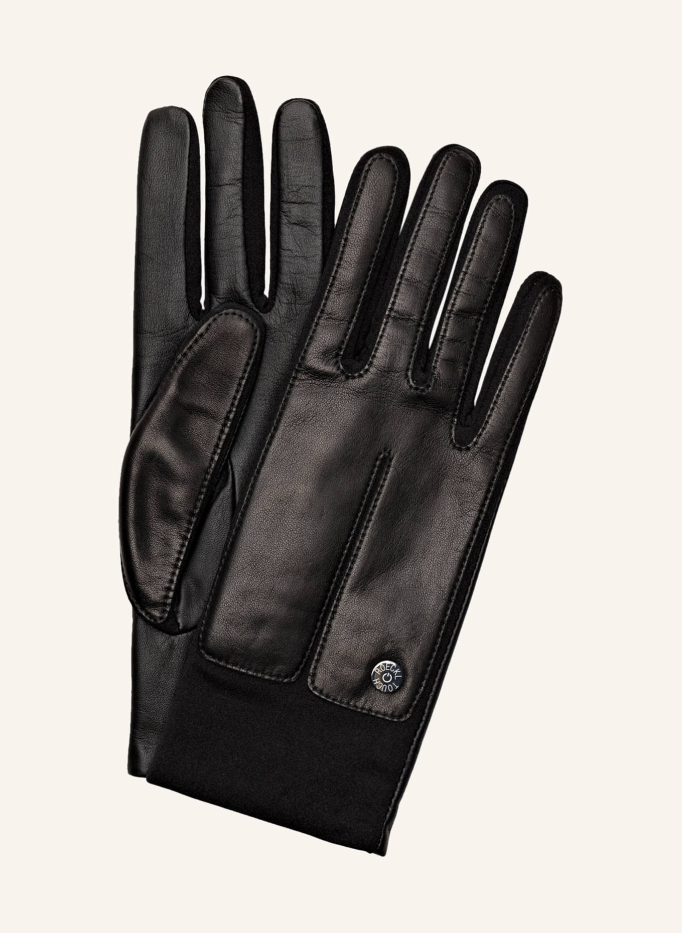ROECKL Skórzane rękawiczki SPORTIVE TOUCH, Kolor: CZARNY (Obrazek 1)