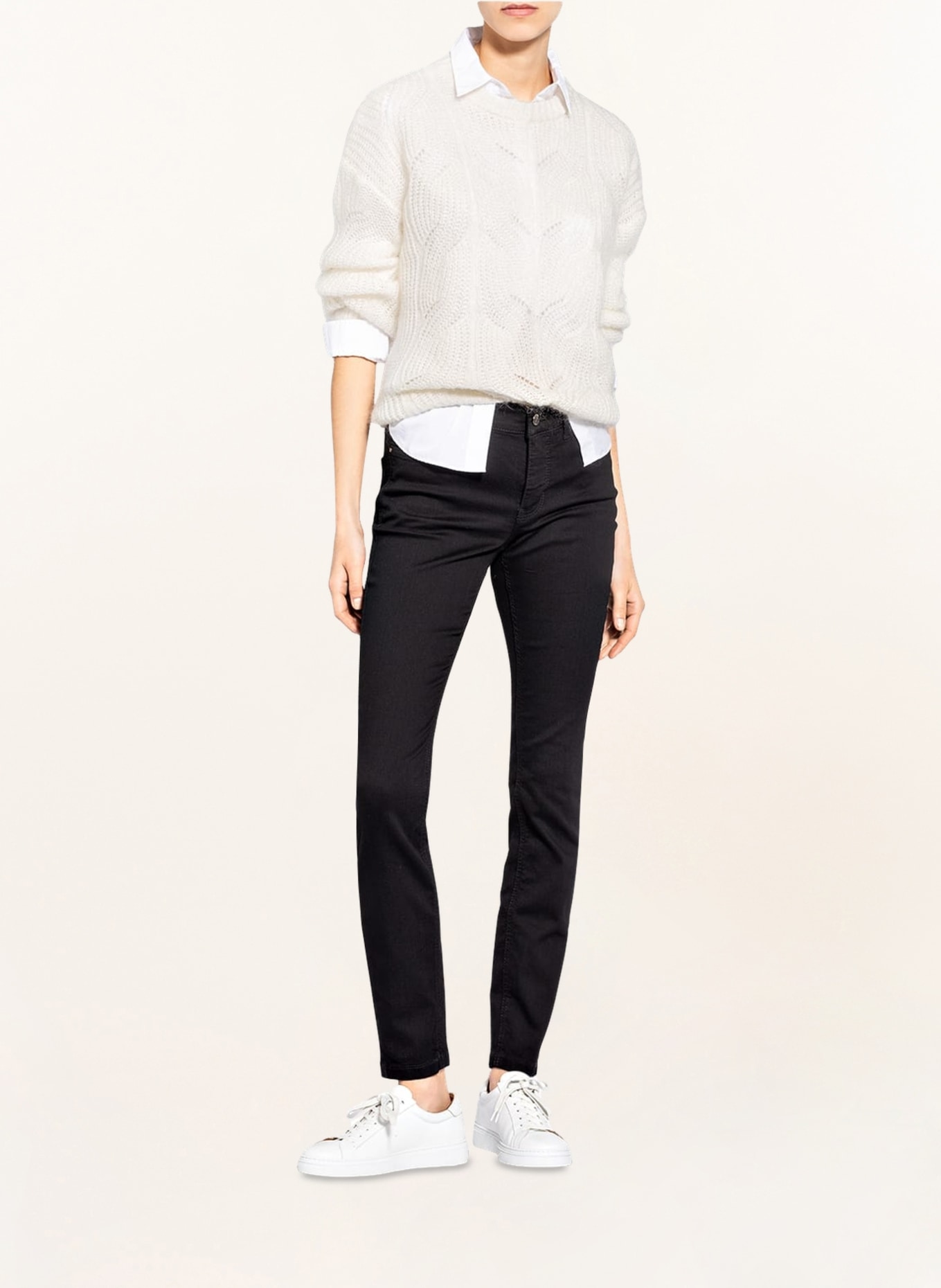 MAC Skinny Jeans DREAM, Farbe: D999 BLACK-BLACK (Bild 2)