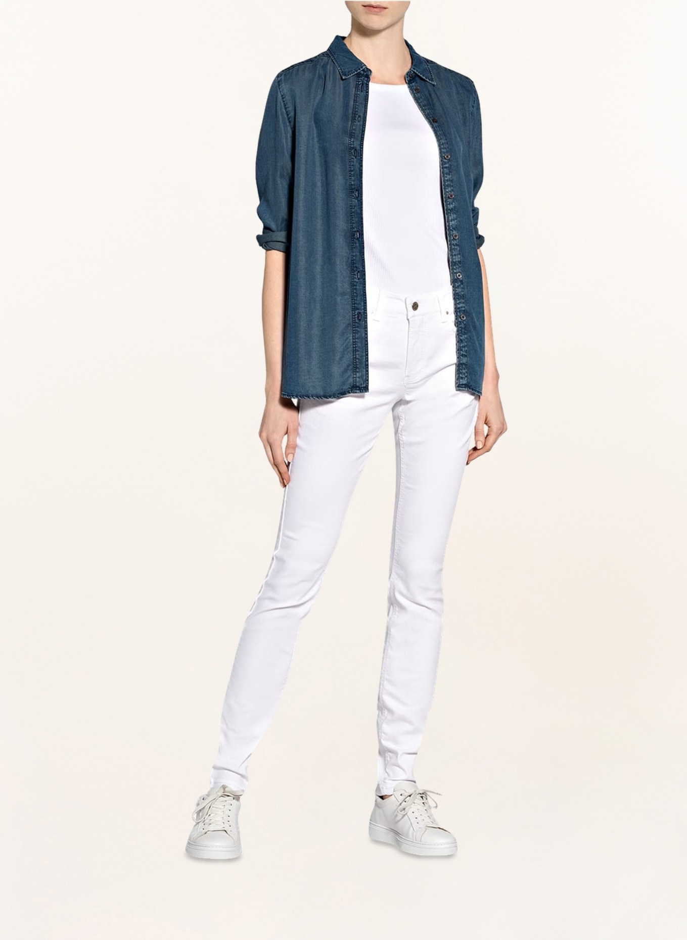 MAC Skinny Jeans DREAM, Farbe: WHITE DENIM (Bild 2)