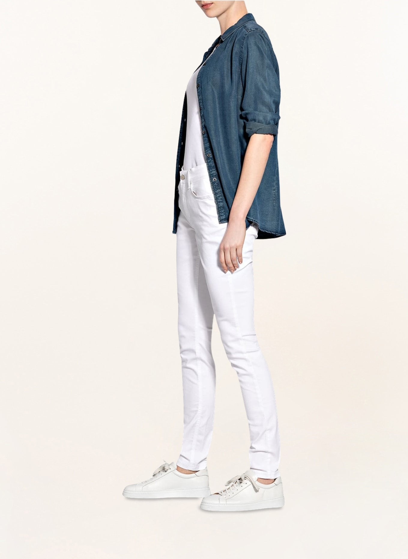 MAC Skinny Jeans DREAM, Farbe: WHITE DENIM (Bild 4)