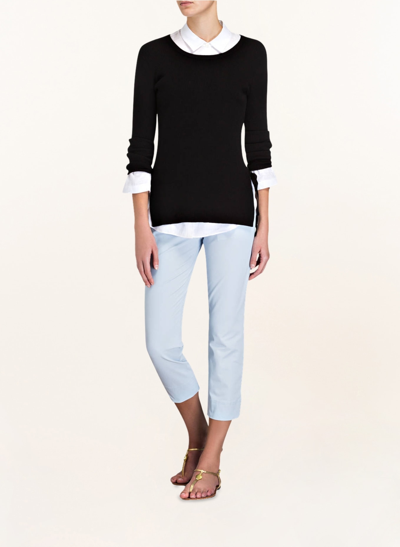 RAFFAELLO ROSSI Trousers PENNY 6/8: LIGHT BLUE