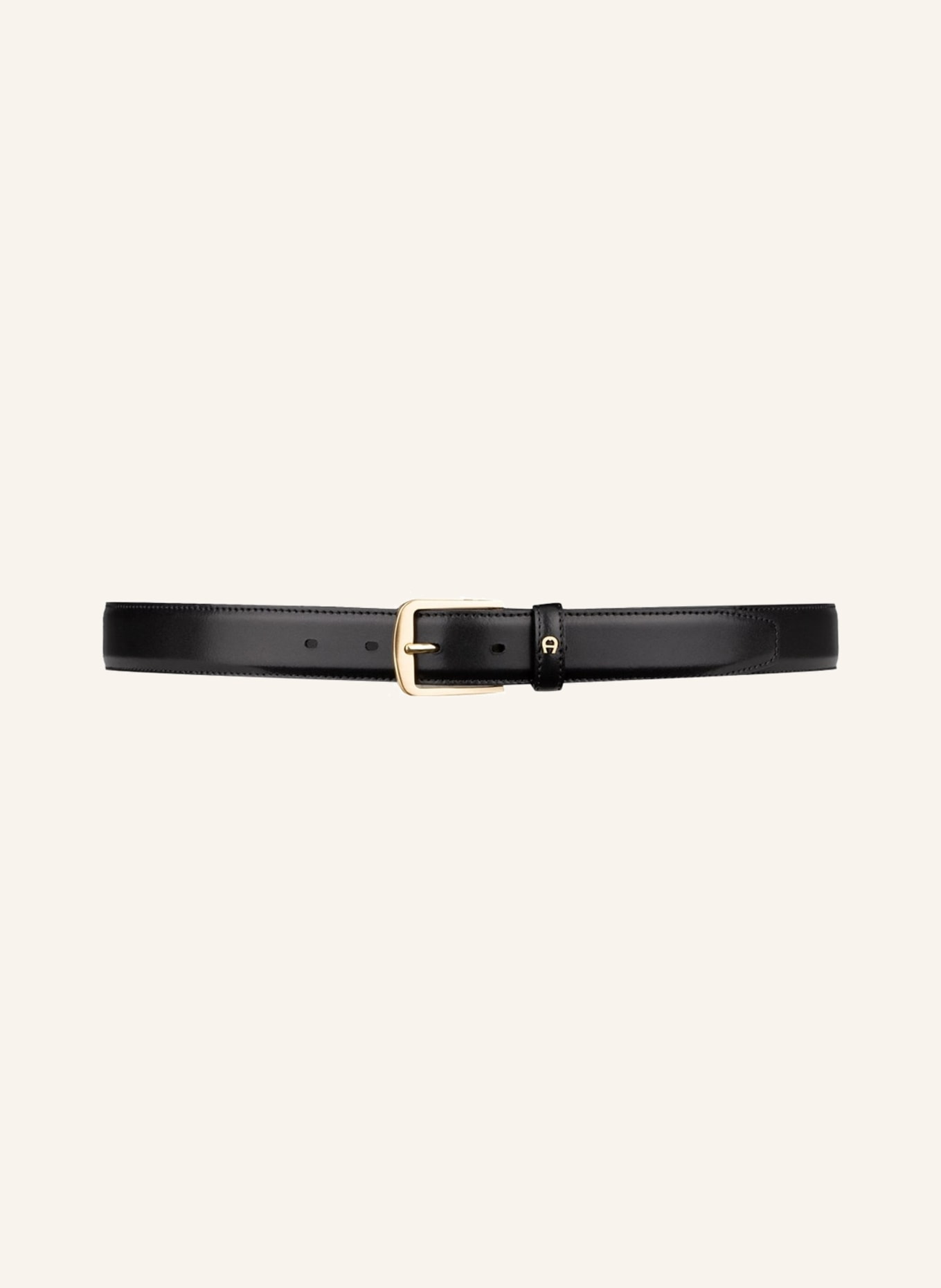 AIGNER Leather belt, Color: BLACK (Image 2)