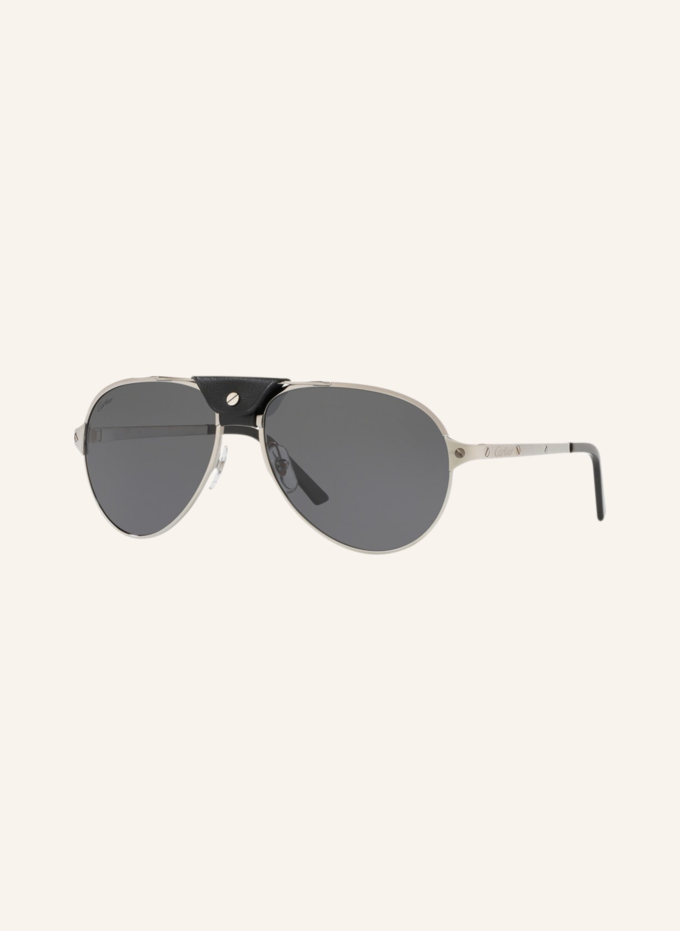 Cartier Sunglasses CT0034S, Color: SILVER/GRAY POLARIZED (Image 1)