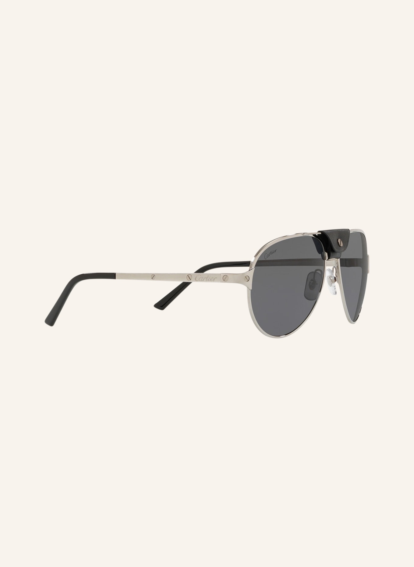 Cartier Sunglasses CT0034S, Color: SILVER/GRAY POLARIZED (Image 3)