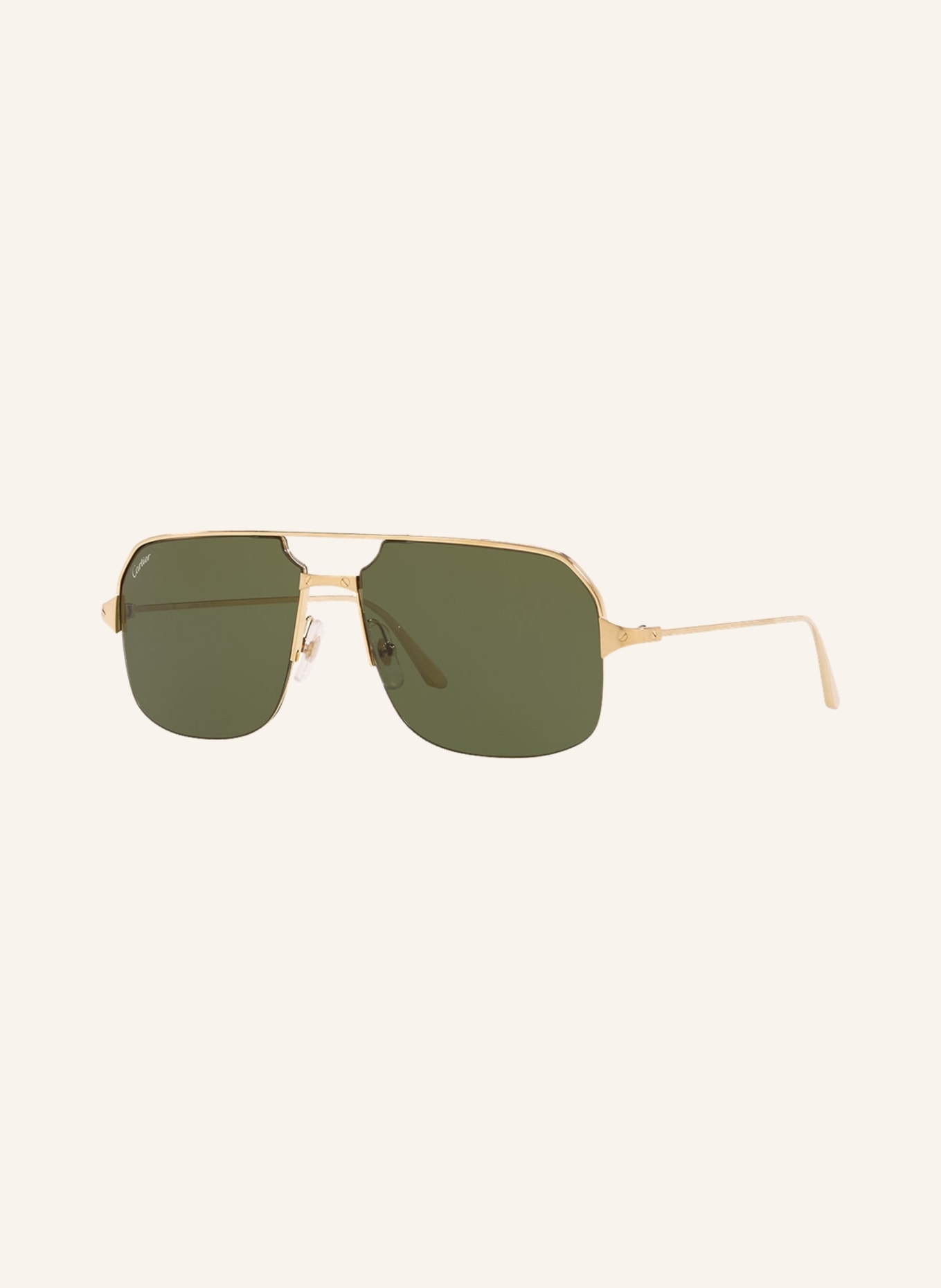 Cartier Sonnenbrille CT0230S: 2390J1 - GOLD/ GRÜN