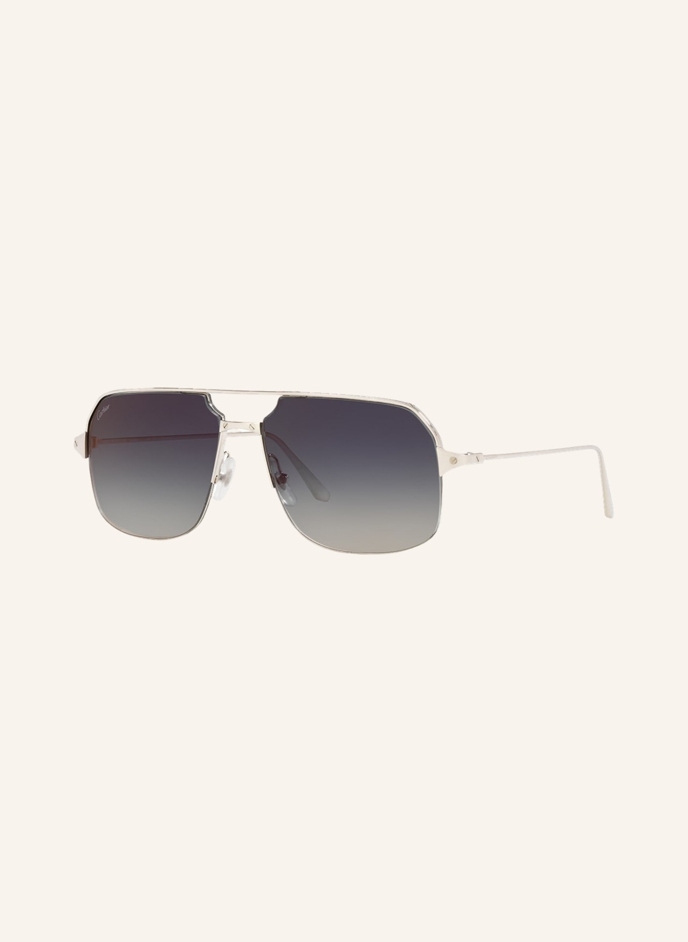 Cartier Sunglasses CT0230S, Color: 4240B2 - SILVER/GRAY GRADIENT (Image 1)